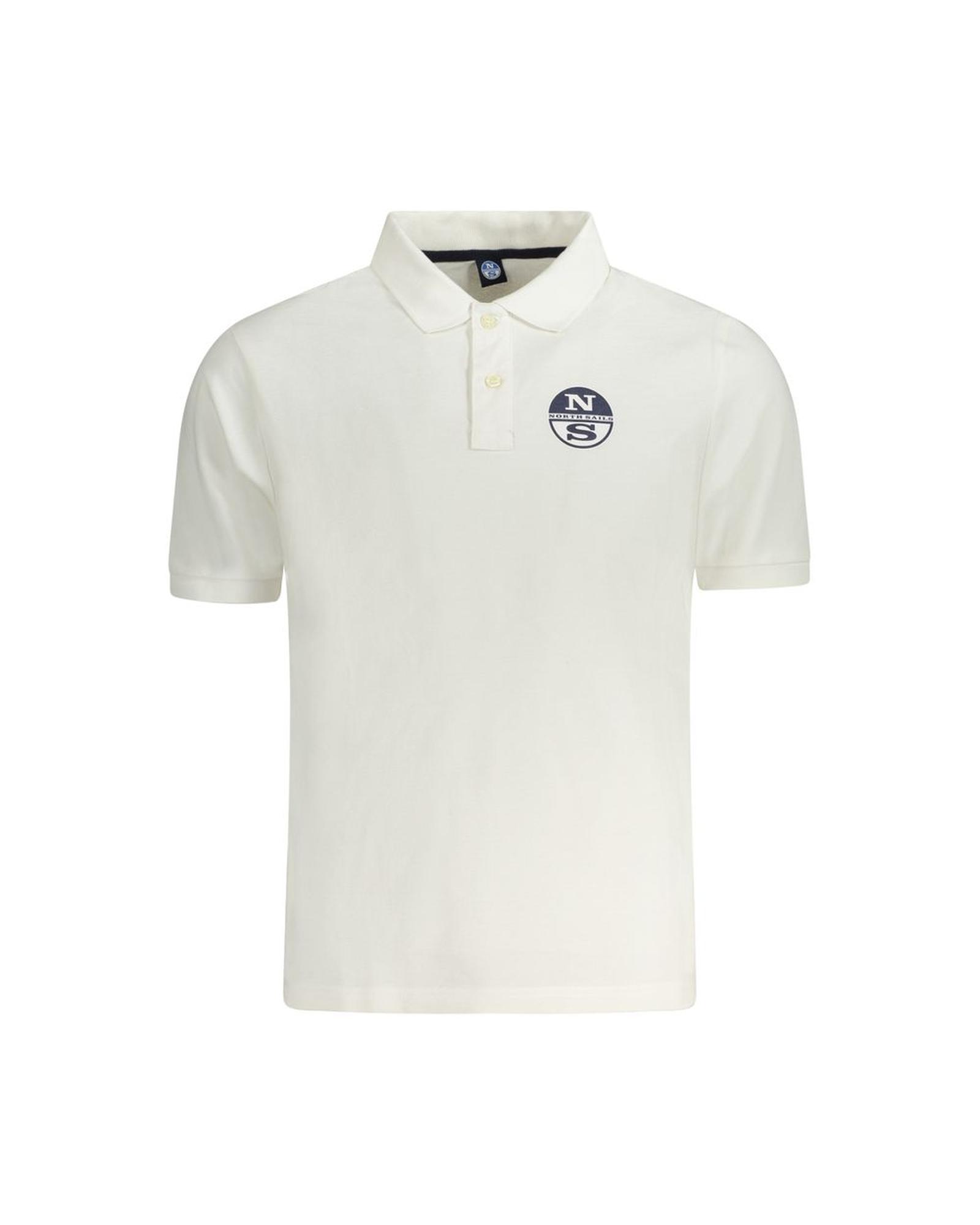 V539-NO-33977-M-202506172025-00 North Sails Men's White Cotton Polo Shirt - M - Image 1
