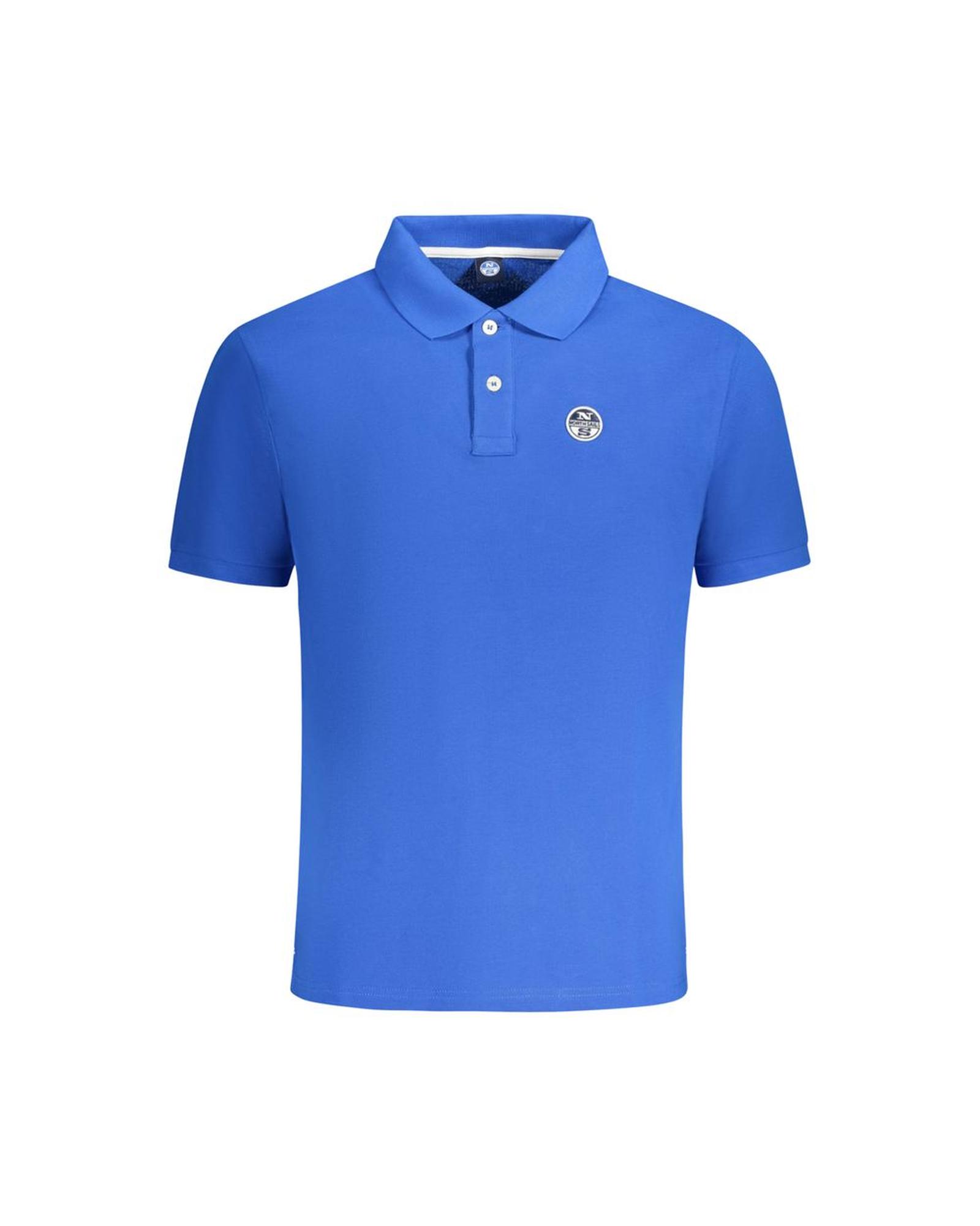 V539-NO-33979-S-202506172031-00 North Sails Men's Blue Cotton Polo Shirt - S - Image 1