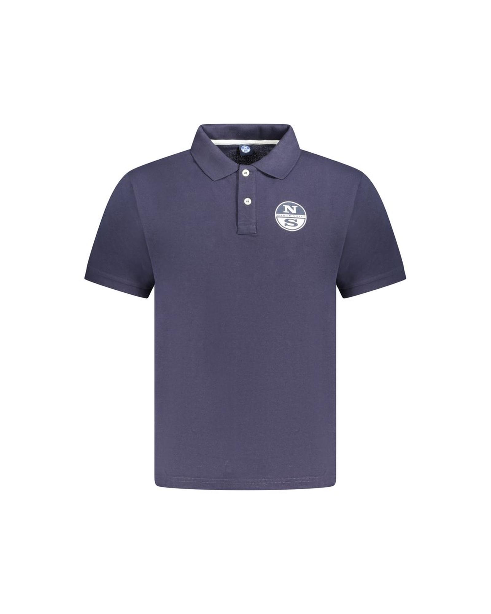 V539-NO-33980-M-202506172032-00 North Sails Men's Blue Cotton Polo Shirt - M - Image 1