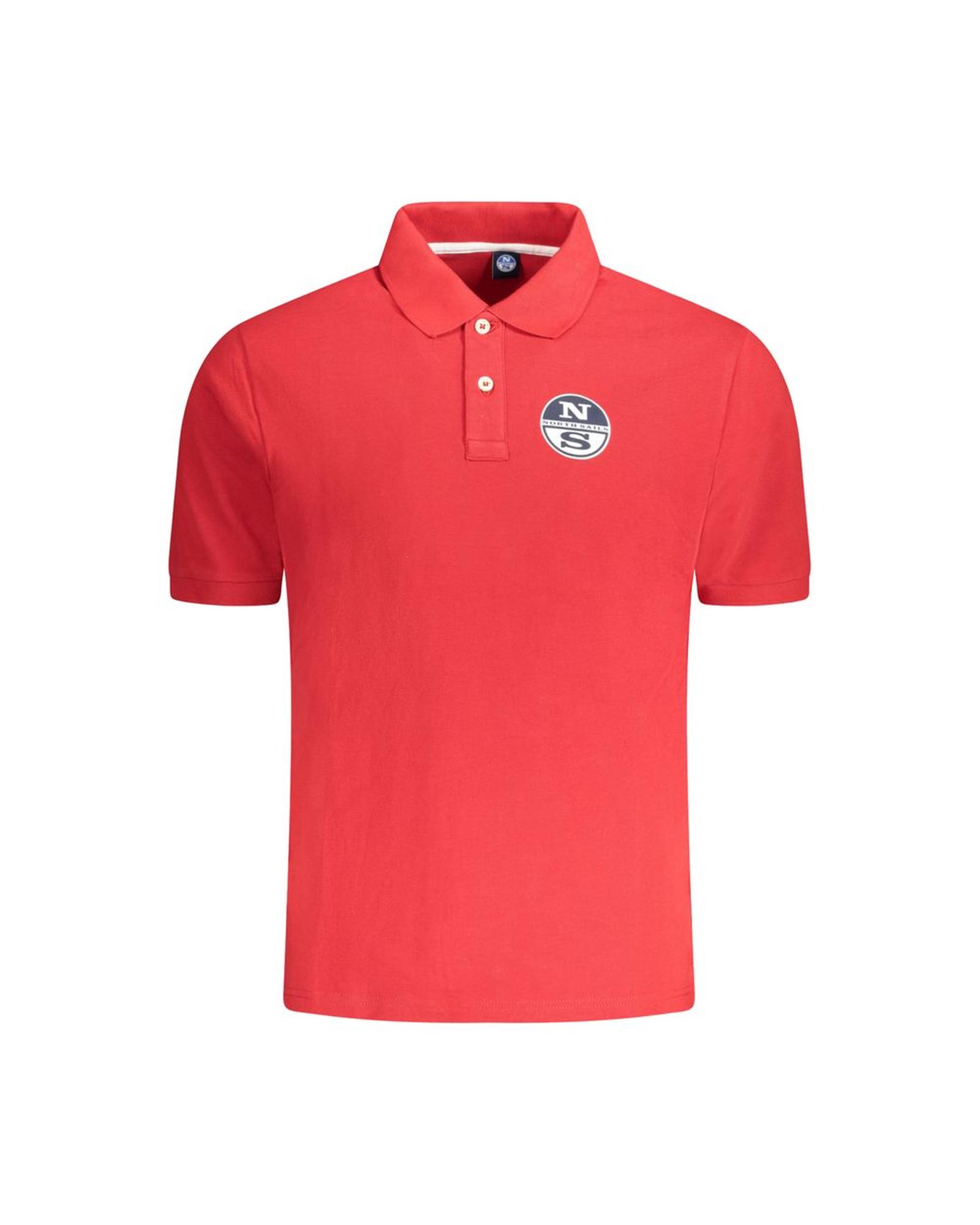 V539-NO-33983-XL-202506172041-00 North Sails Men's Red Cotton Polo Shirt - XL - Image 1