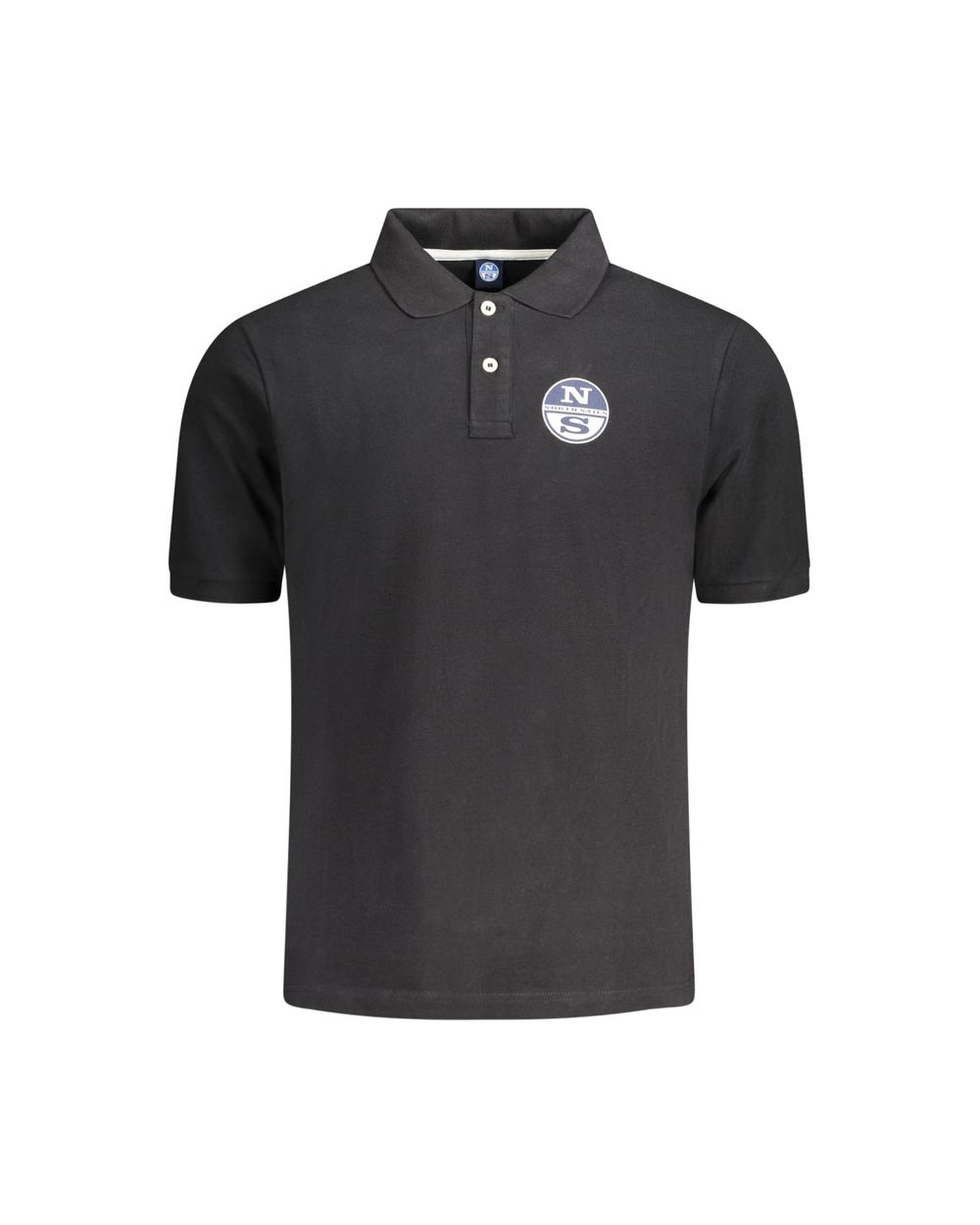 V539-NO-33986-M-202506172047-00 North Sails Men's Black Cotton Polo Shirt - M - Image 1