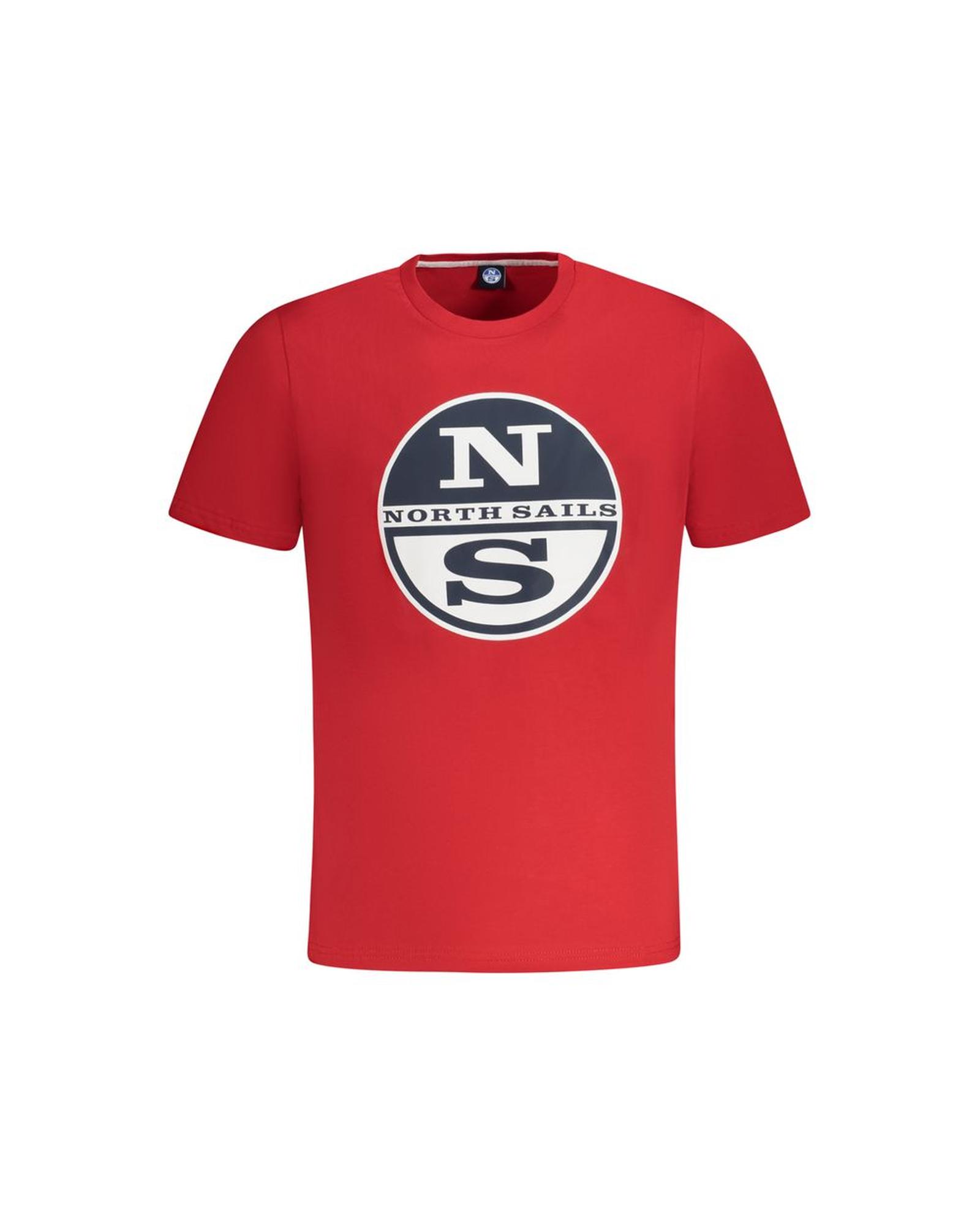 V539-NO-34000-3XL-202506172140-00 North Sails Men's Red Cotton T-Shirt - 3XL - Image 1