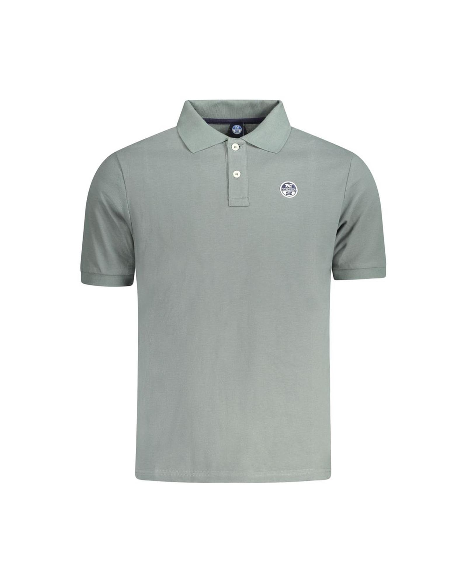 V539-NO-34002-S-202506172146-00 North Sails Men's Green Cotton Polo Shirt - S - Image 1