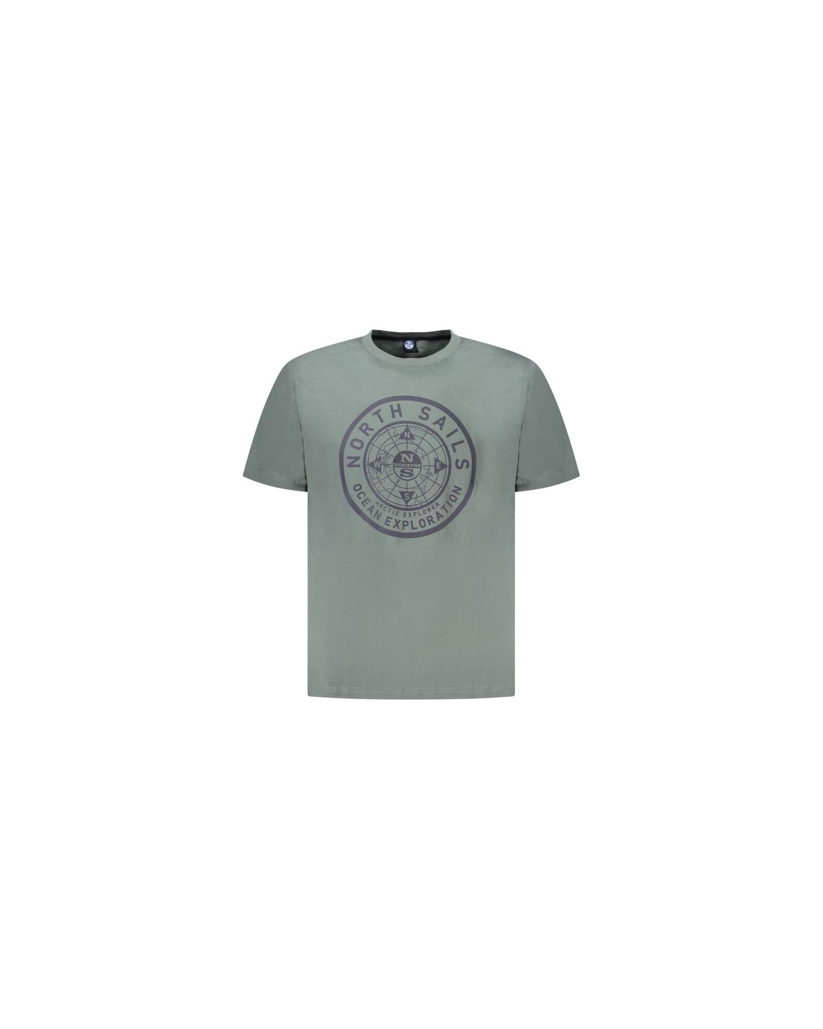V539-NO-34347-M-202506172220-00 North Sails Men's Green Cotton T-Shirt - M - Image 1