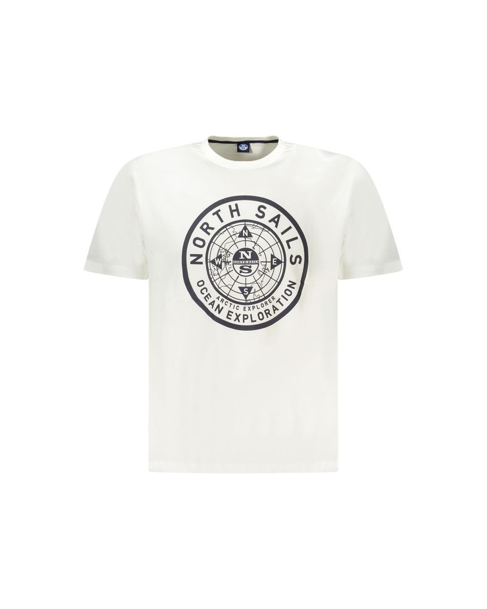 V539-NO-34353-3XL-202506172232-00 North Sails Men's White Cotton T-Shirt - 3XL - Image 1