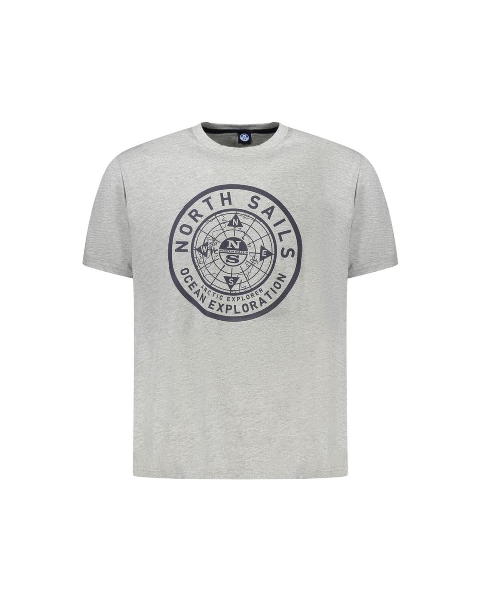 V539-NO-34355-M-202506172236-00 North Sails Men's Gray Cotton T-Shirt - M - Image 1