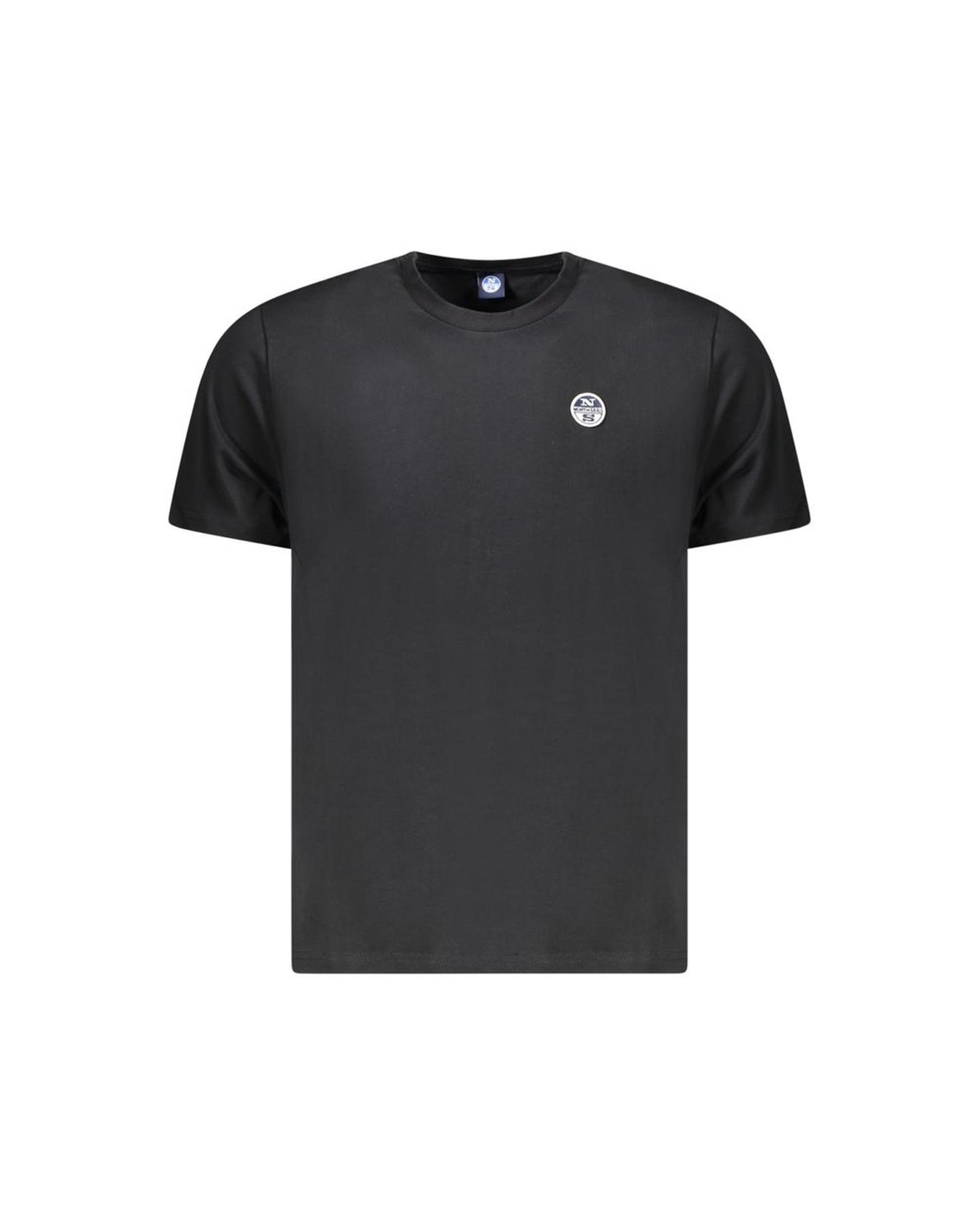 V539-NO-34356-XXL-202506172241-00 North Sails Men's Black Cotton T-Shirt - 2XL - Image 1