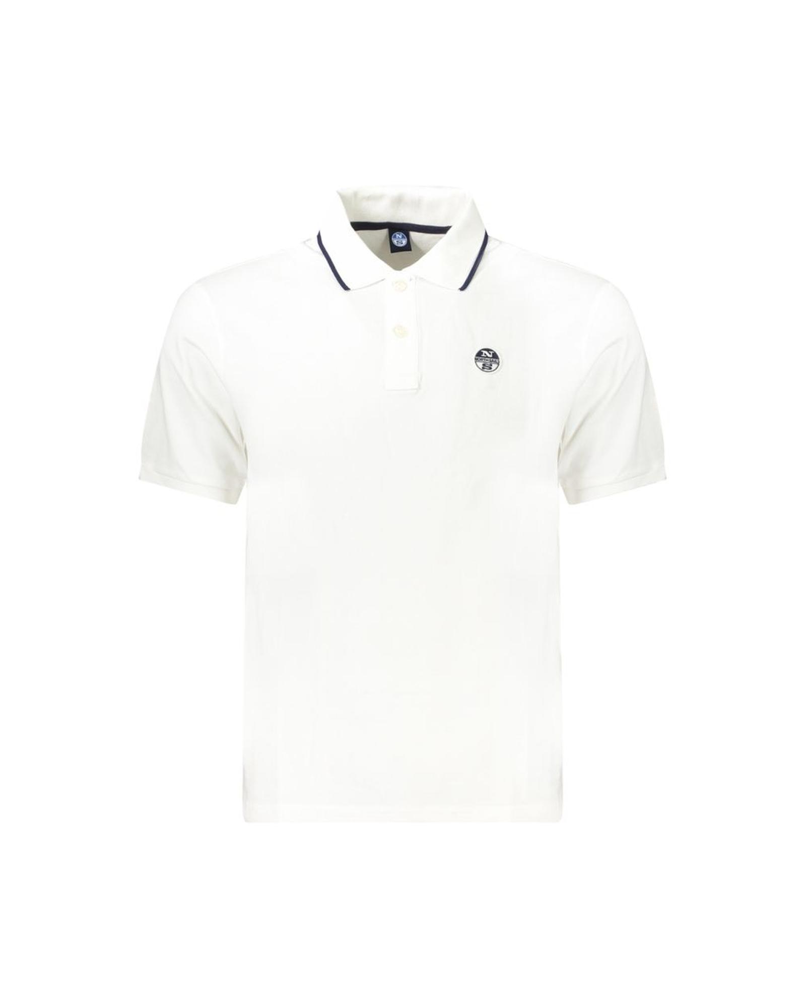 V539-NO-34357-XL-202506172245-00 North Sails Men's White Cotton Polo Shirt - XL - Image 1