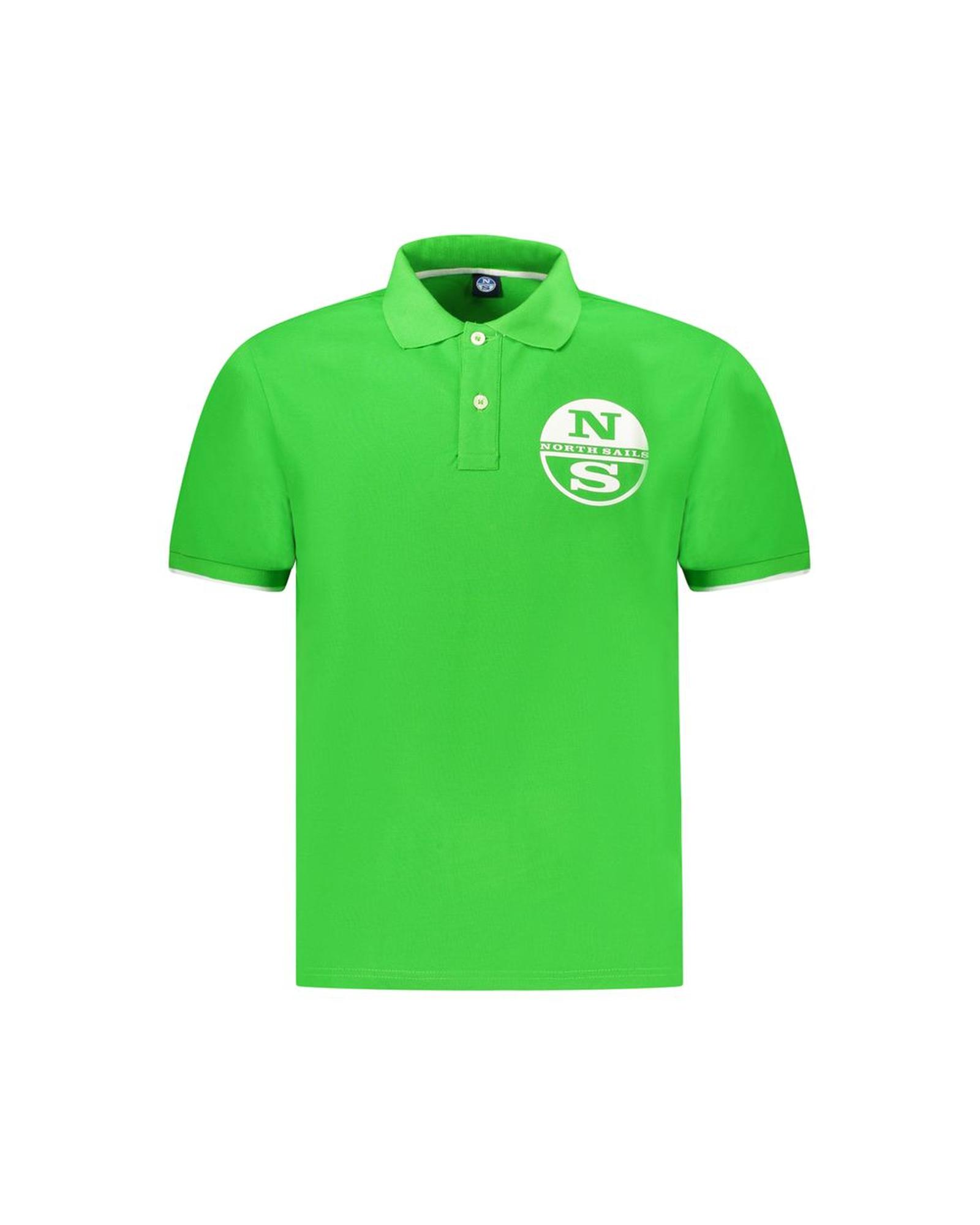V539-NO-34360-XL-202506172302-00 North Sails Men's Green Cotton Polo Shirt - XL - Image 1