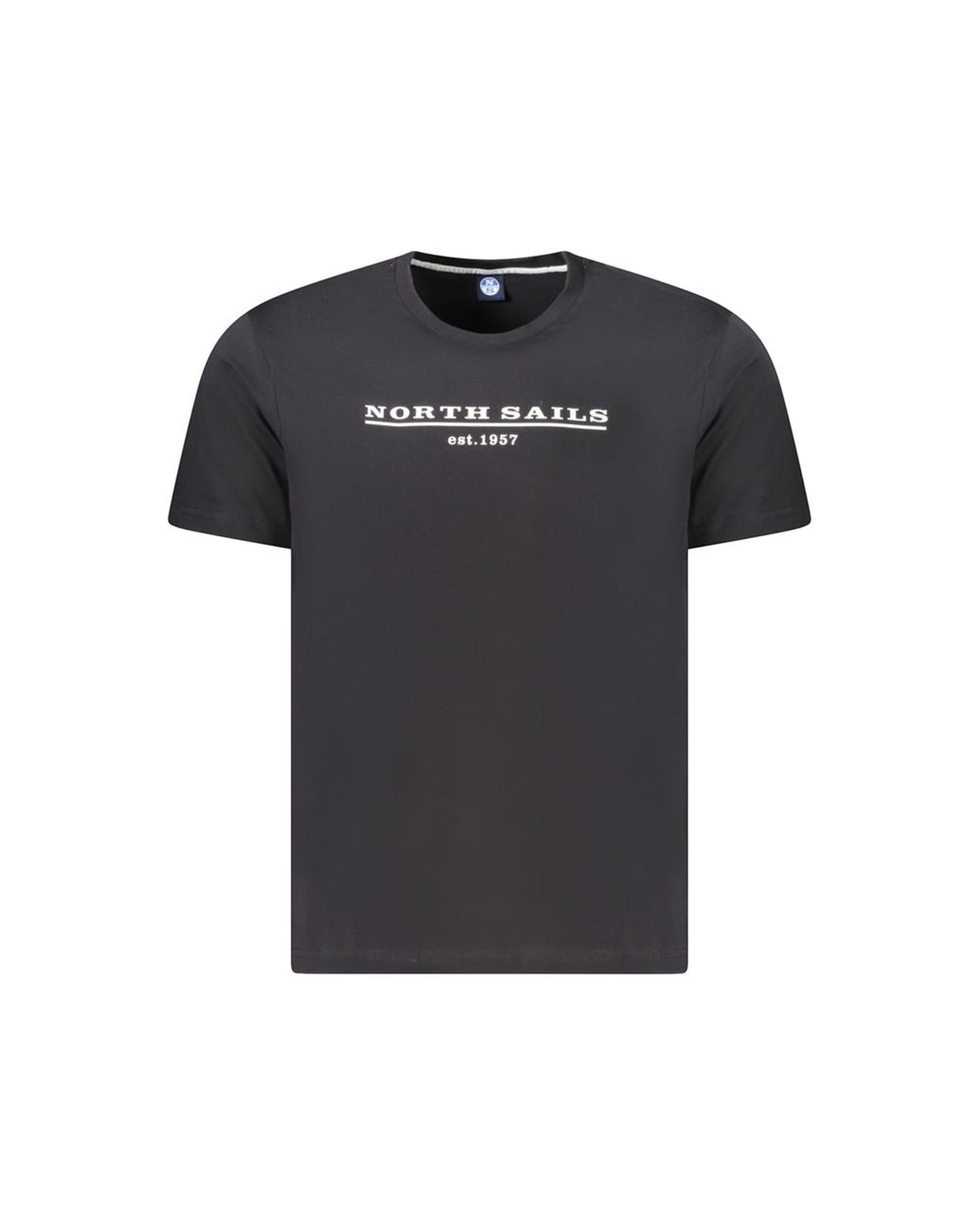 V539-NO-34362-XXL-202506172315-00 North Sails Men's Black Cotton T-Shirt - 2XL - Image 1