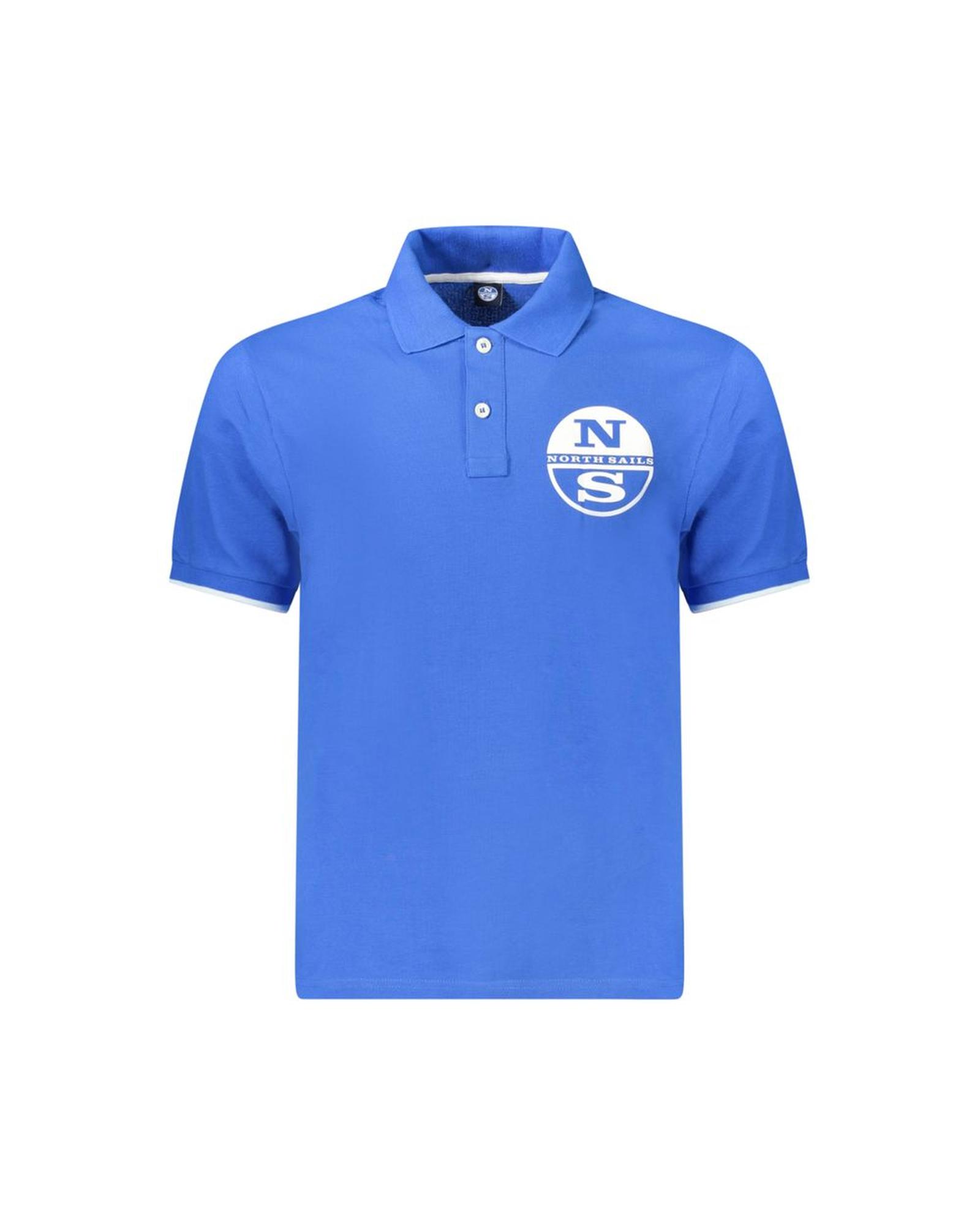 V539-NO-34366-3XL-202506172021-00 North Sails Men's Blue Cotton Polo Shirt - 3XL - Image 1