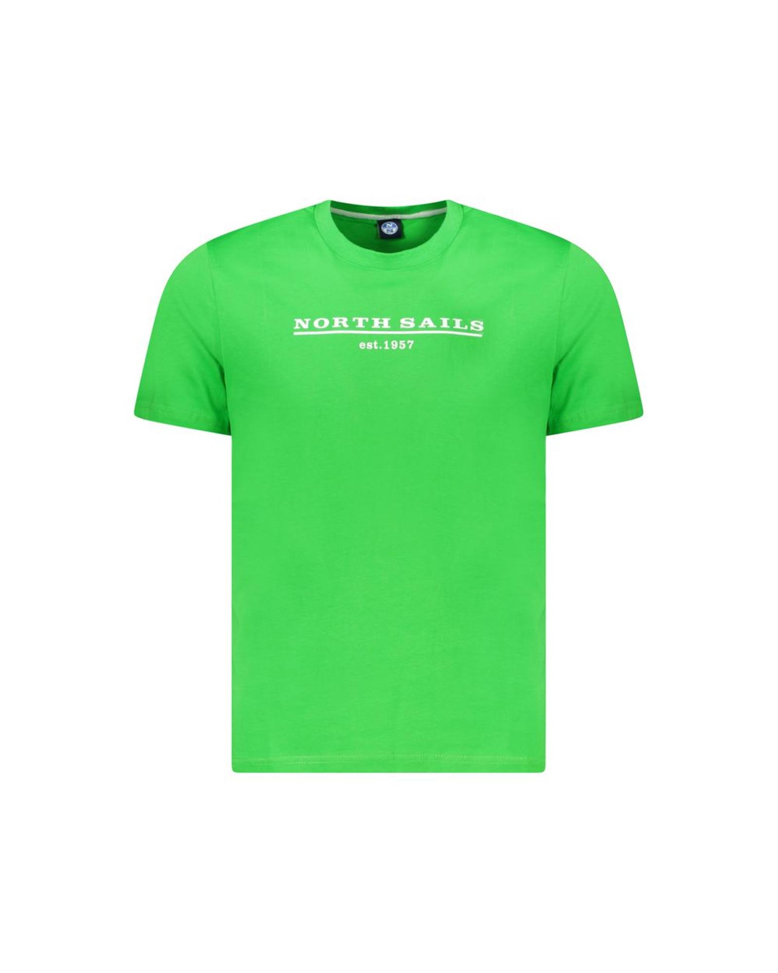 V539-NO-34375-L-202506172047-00 North Sails Men's Green Cotton T-Shirt - L - Image 1