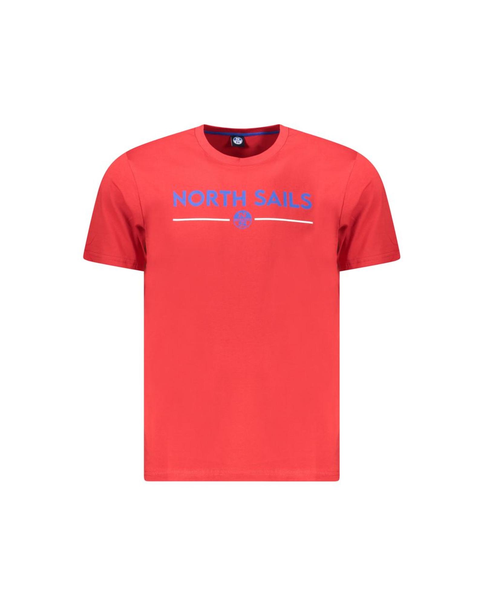 V539-NO-34377-3XL-202506172053-00 North Sails Men's Red Cotton T-Shirt - 3XL - Image 1