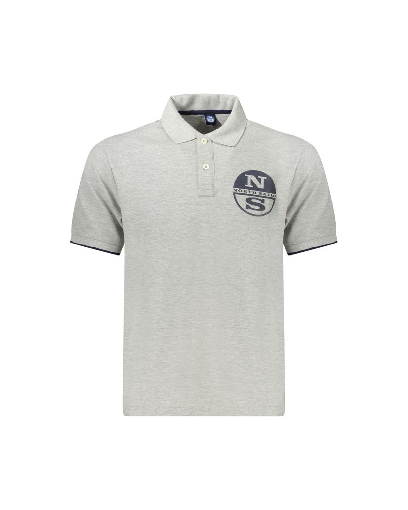 V539-NO-34378-L-202506172110-00 North Sails Men's Gray Cotton Polo Shirt - L - Image 1