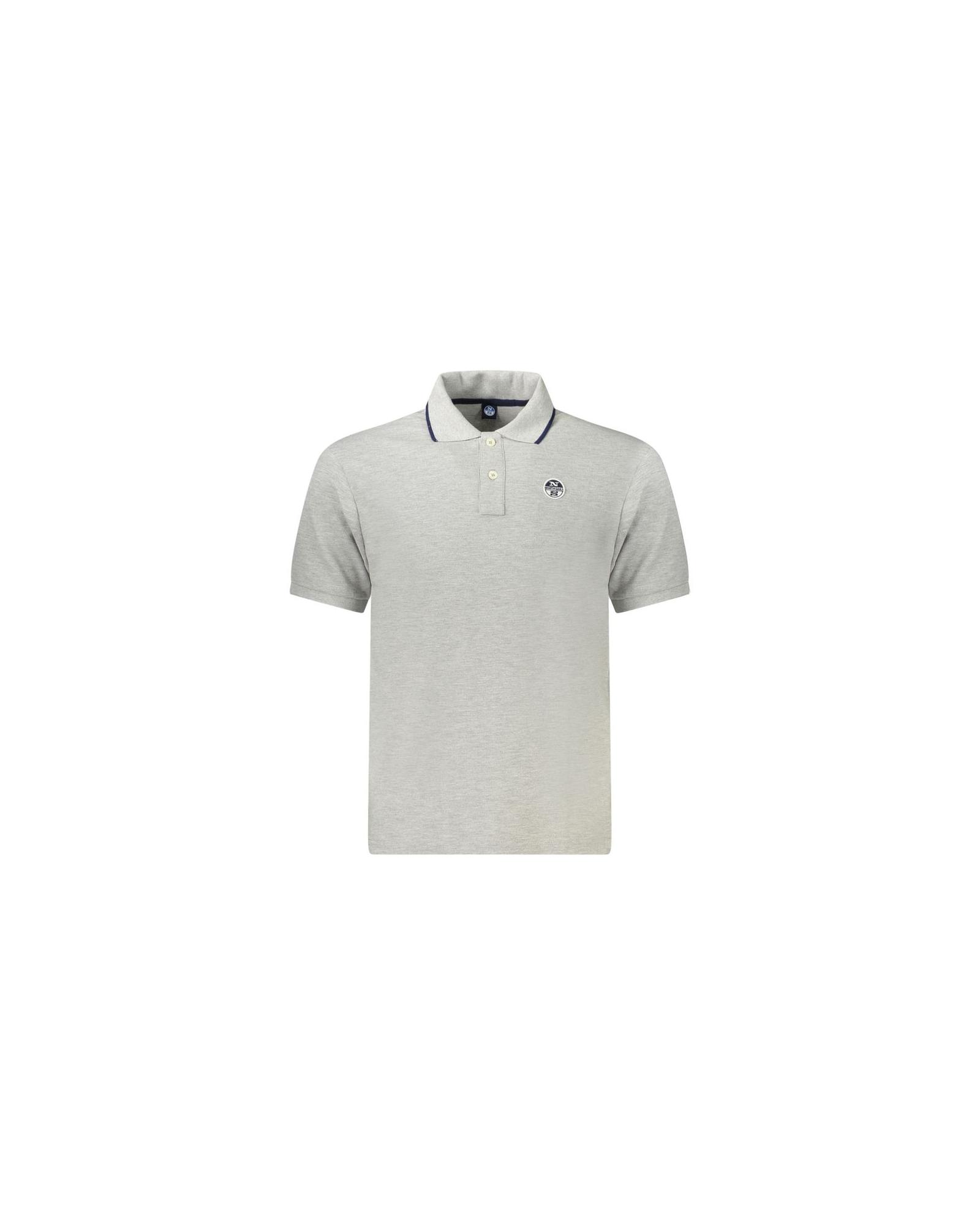 V539-NO-34380-M-202506172116-00 North Sails Men's Gray Cotton Polo Shirt - M - Image 1