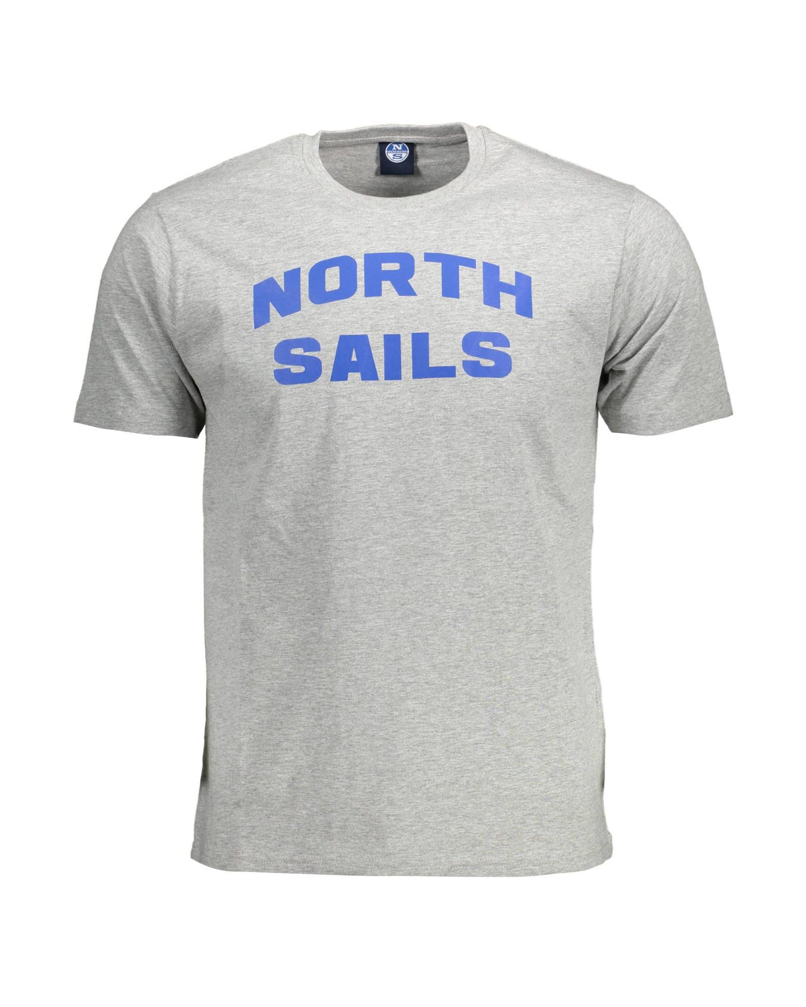 V539-NO-3474-S-202506172121-00 North Sails Men's Chic Gray Crew Neck Statet Tee - S - Image 1