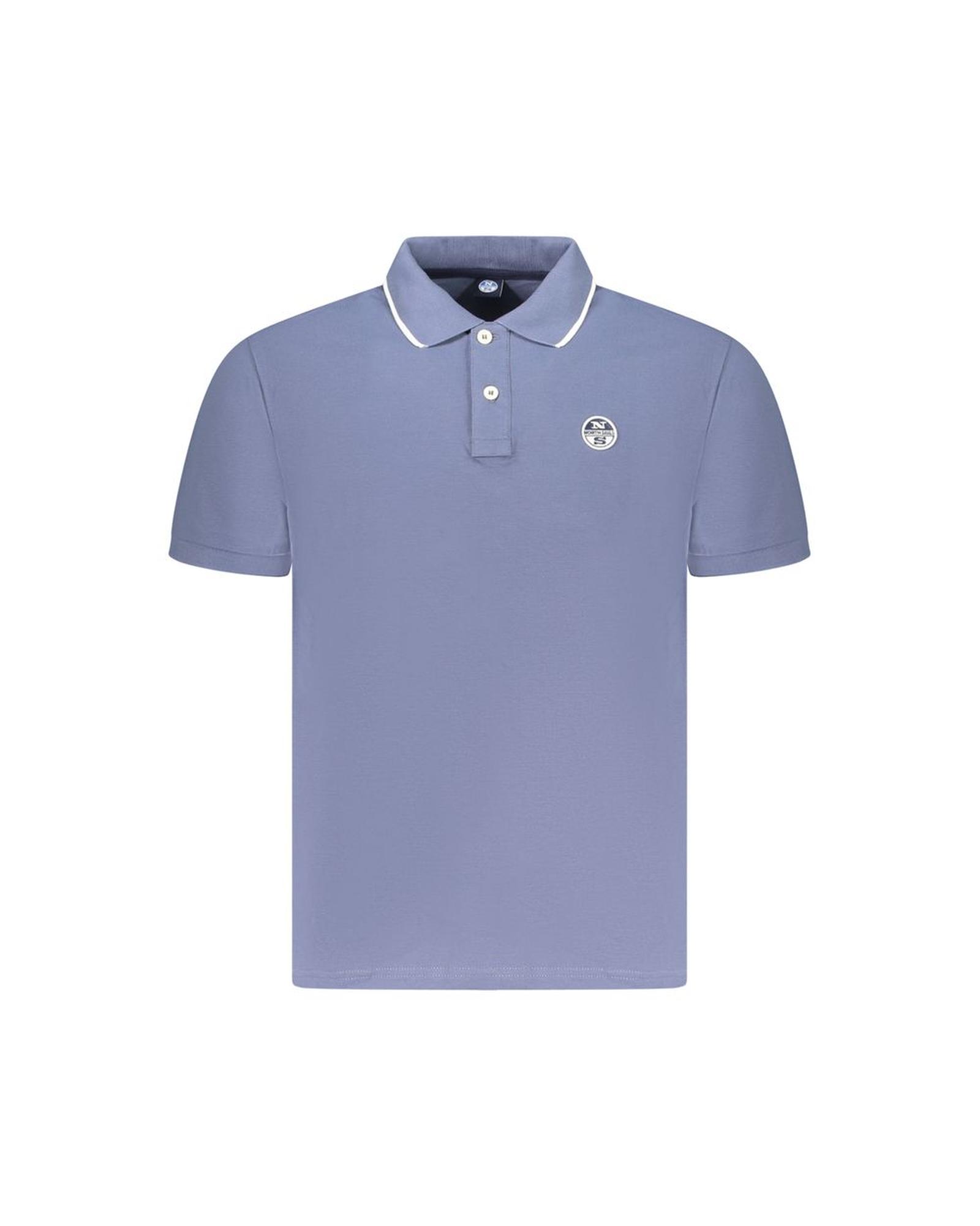 V539-NO-35020-S-202506172126-00 North Sails Men's Blue Cotton Polo Shirt - S - Image 1