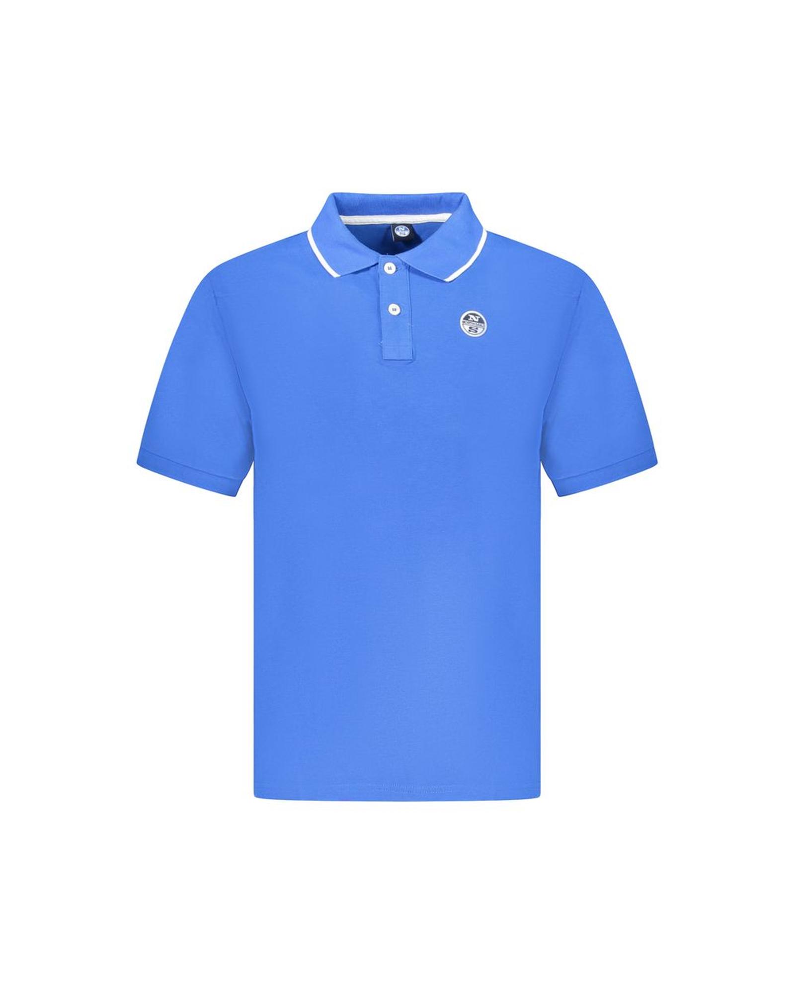 V539-NO-35021-S-202506172130-00 North Sails Men's Blue Cotton Polo Shirt - S - Image 1