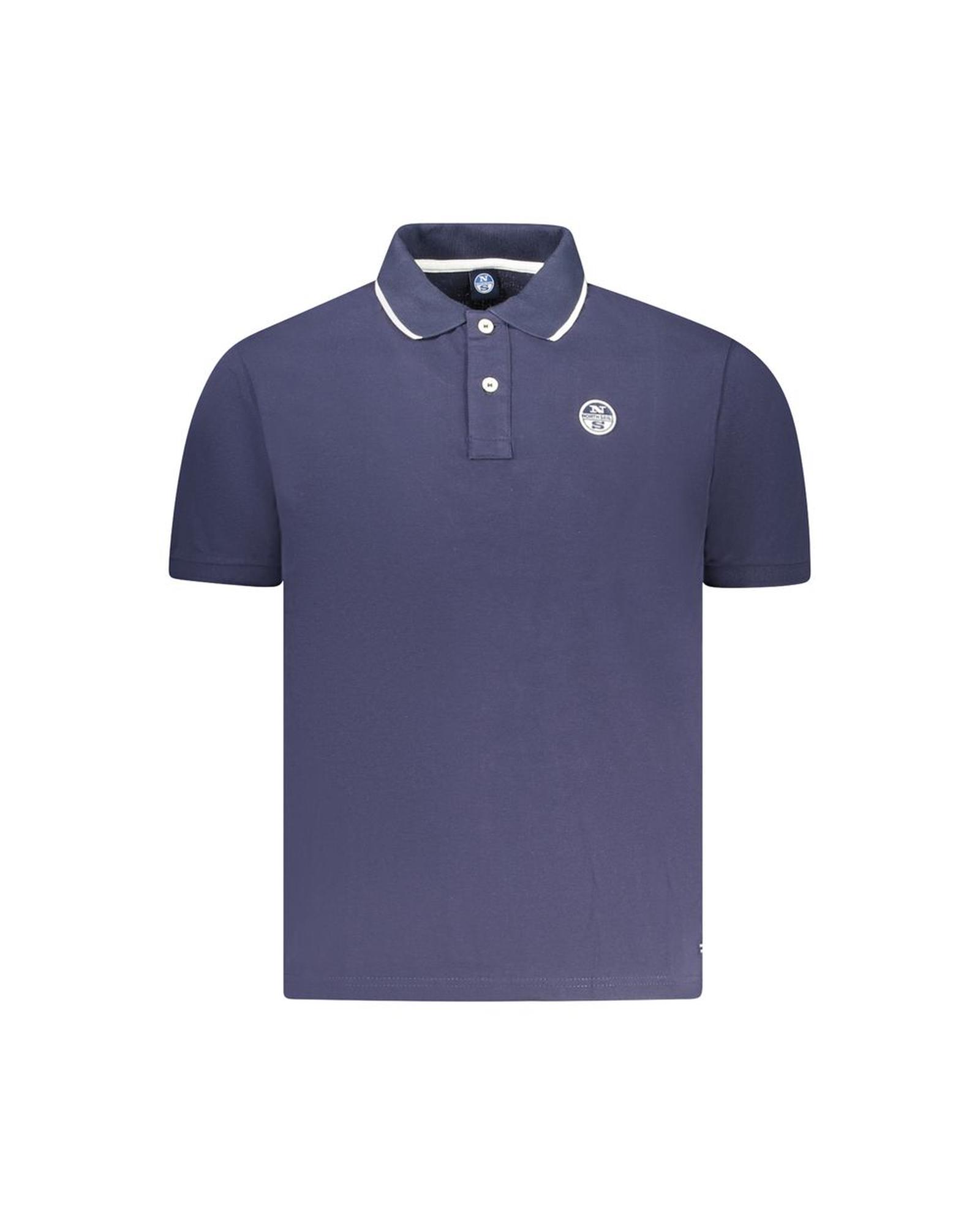 V539-NO-35022-L-202506172131-00 North Sails Men's Blue Cotton Polo Shirt - L - Image 1