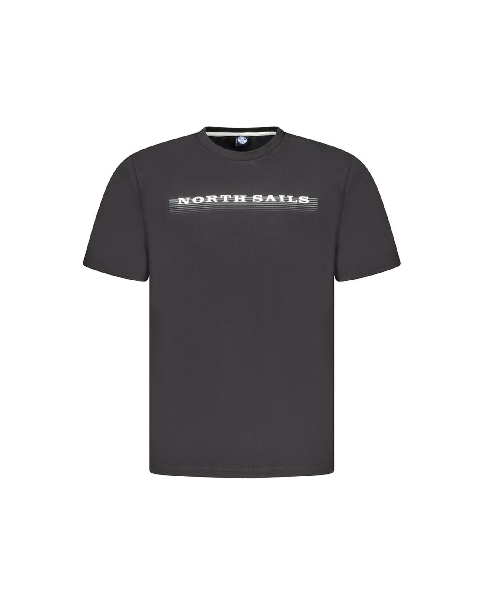 V539-NO-35026-M-202506172140-00 North Sails Men's Black Cotton T-Shirt - M - Image 1