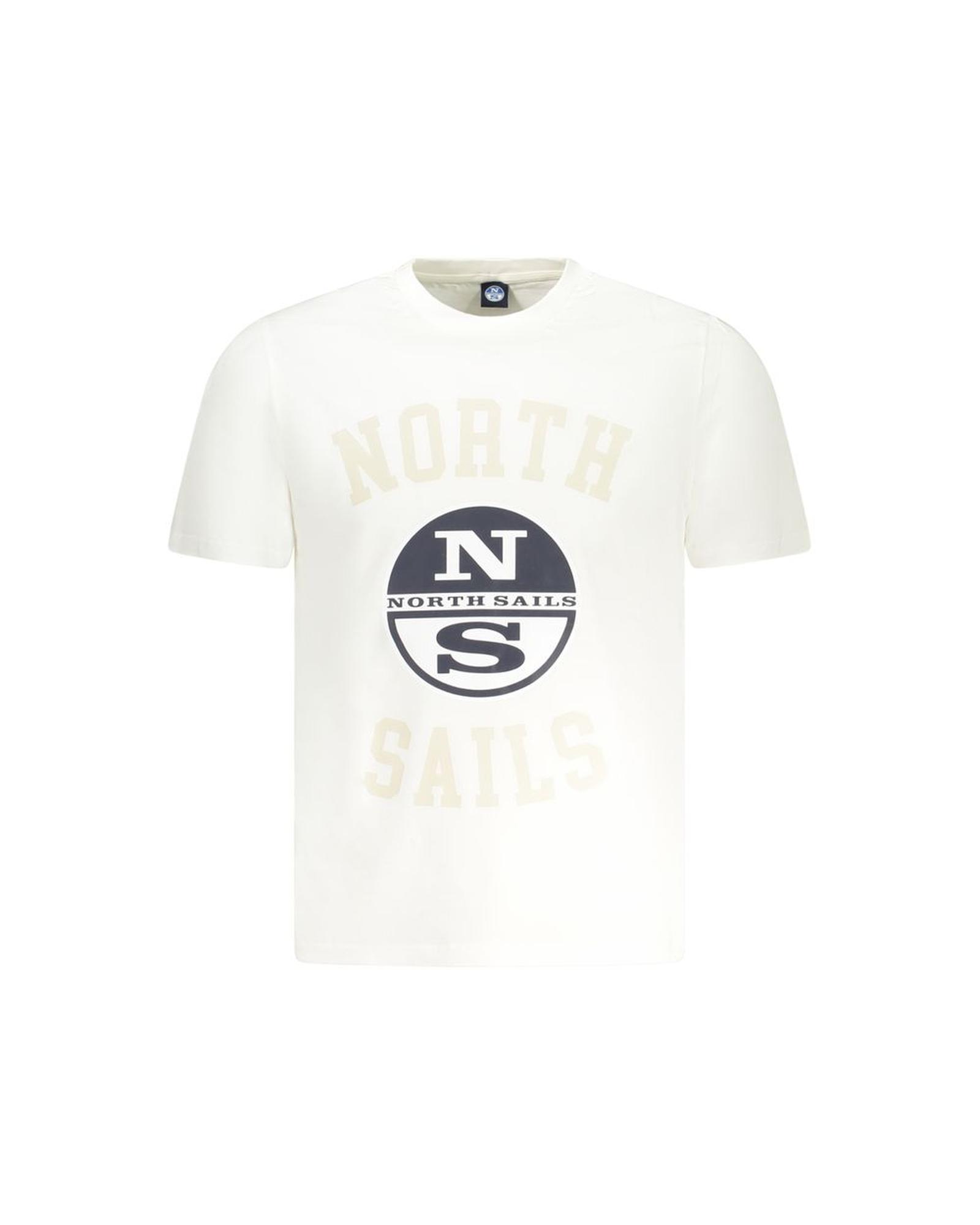 V539-NO-35032-XL-202506172216-00 North Sails Men's White Cotton T-Shirt - XL - Image 1