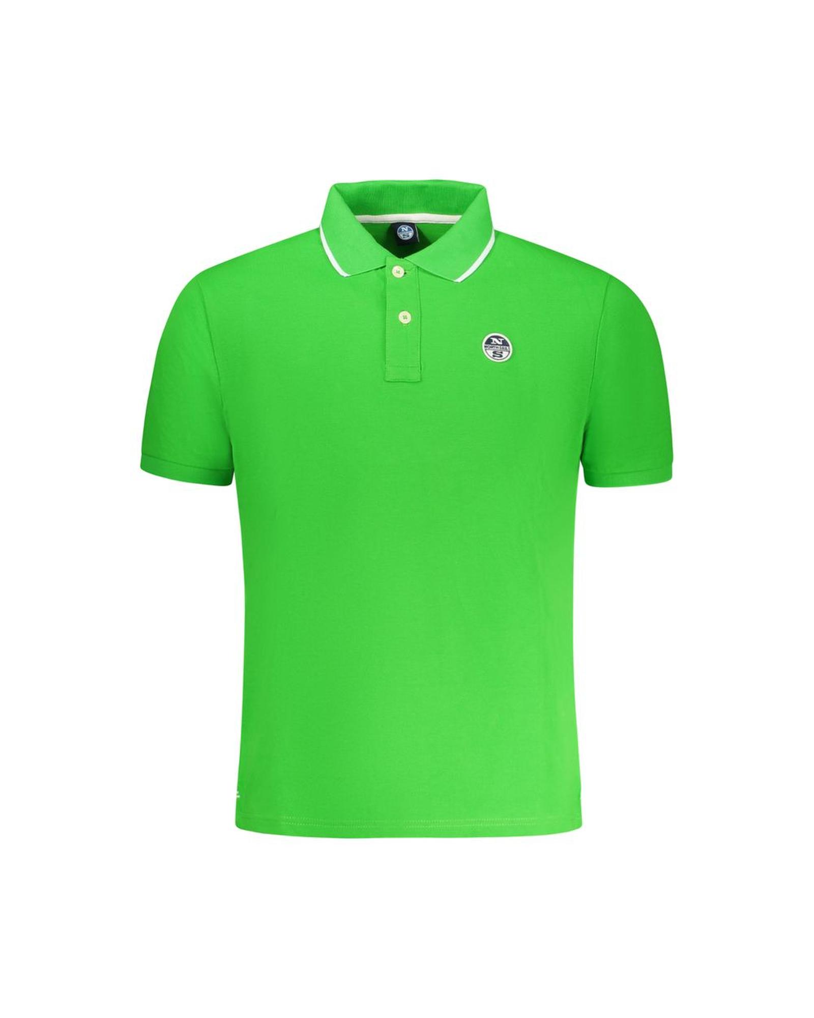 V539-NO-35042-XL-202506180127-00 North Sails Men's Green Cotton Polo Shirt - XL - Image 1
