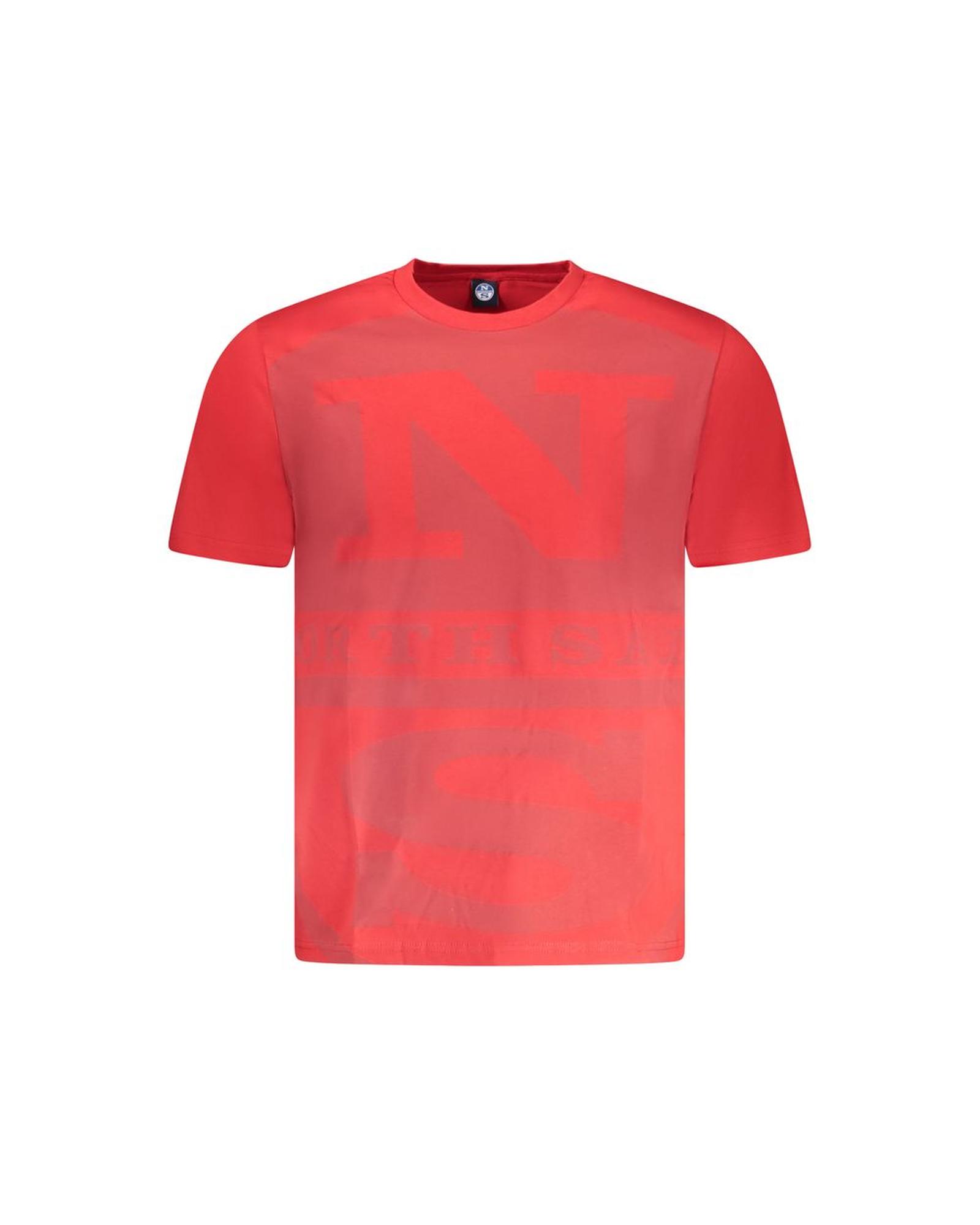 V539-NO-35046-XL-202506180140-00 North Sails Men's Red Cotton T-Shirt - XL - Image 1