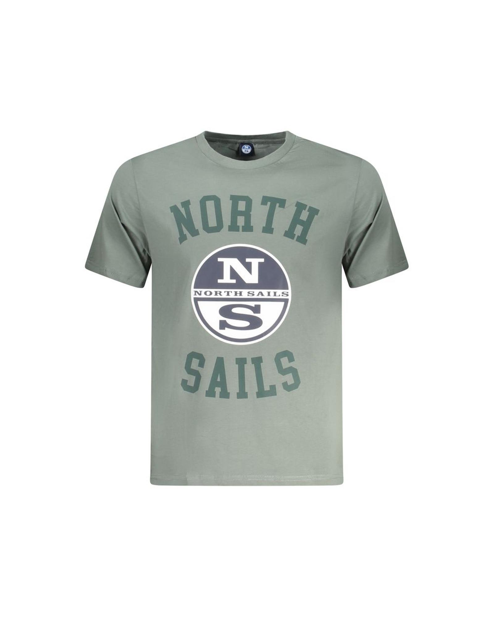 V539-NO-35048-XL-202506180145-00 North Sails Men's Green Cotton T-Shirt - XL - Image 1