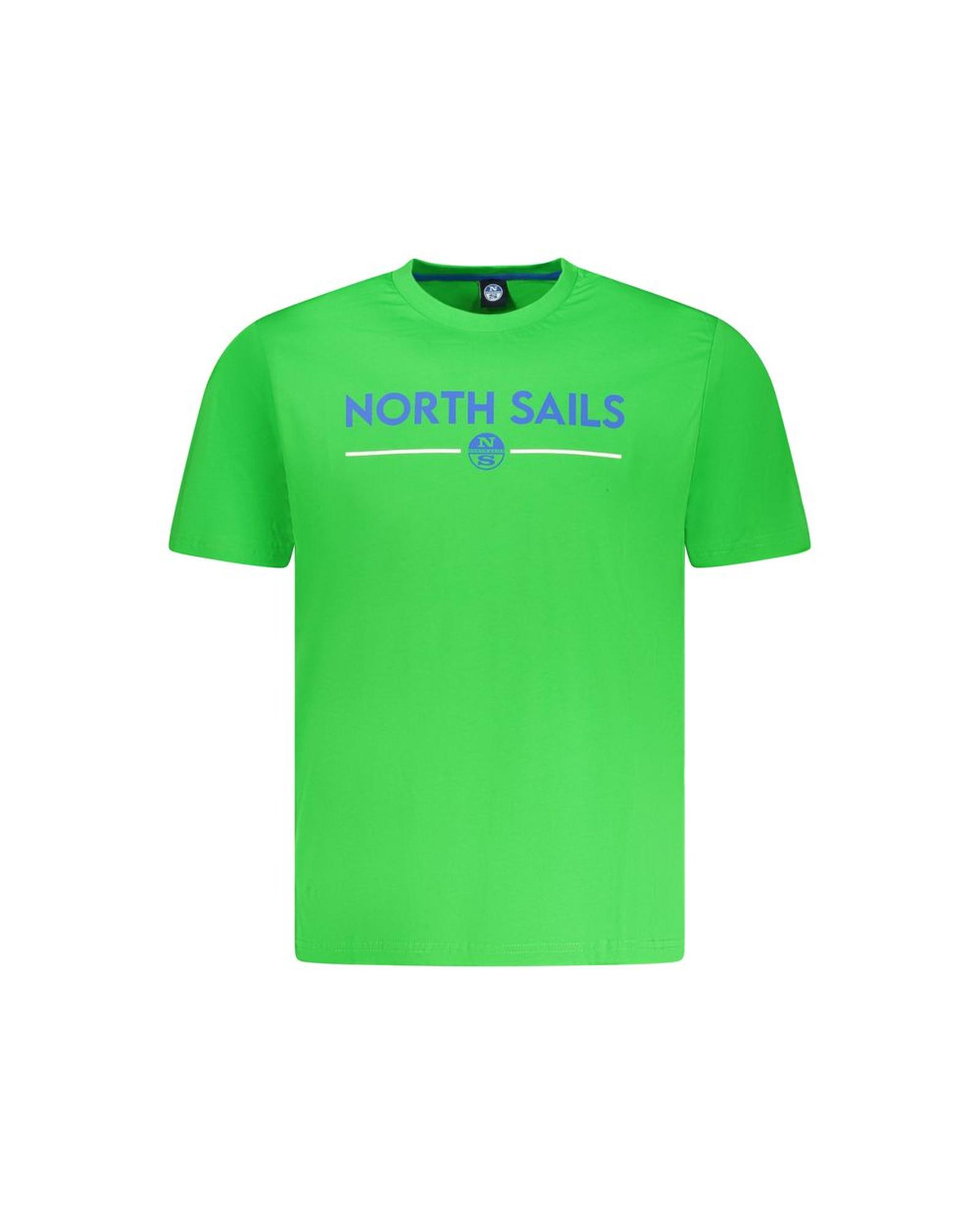 V539-NO-35052-XXL-202506172321-00 North Sails Men's Green Cotton T-Shirt - 2XL - Image 1