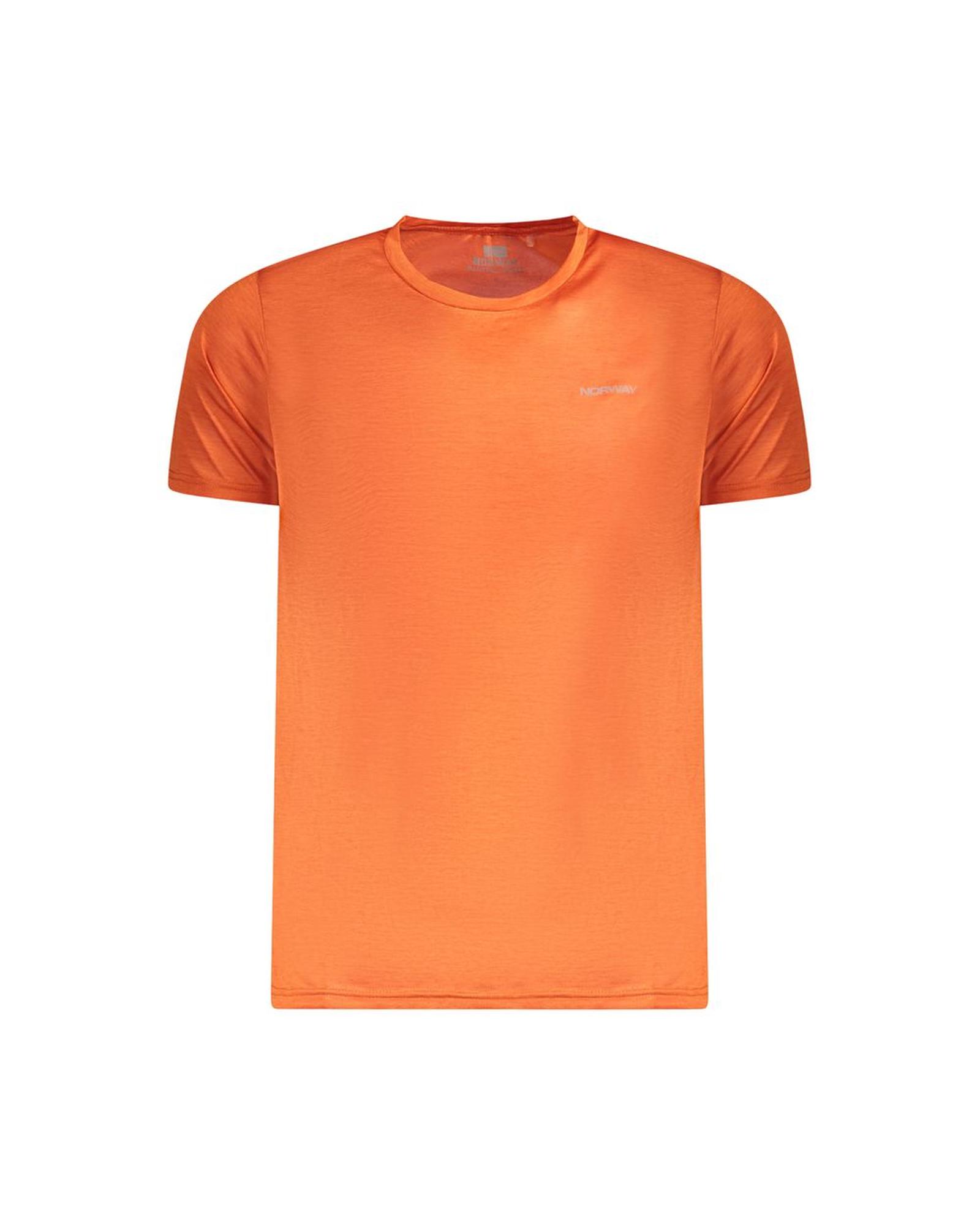 V539-NO-35435-L-202506180005-00 Norway 1963 Men's Orange Polyester T-Shirt - L - Image 1