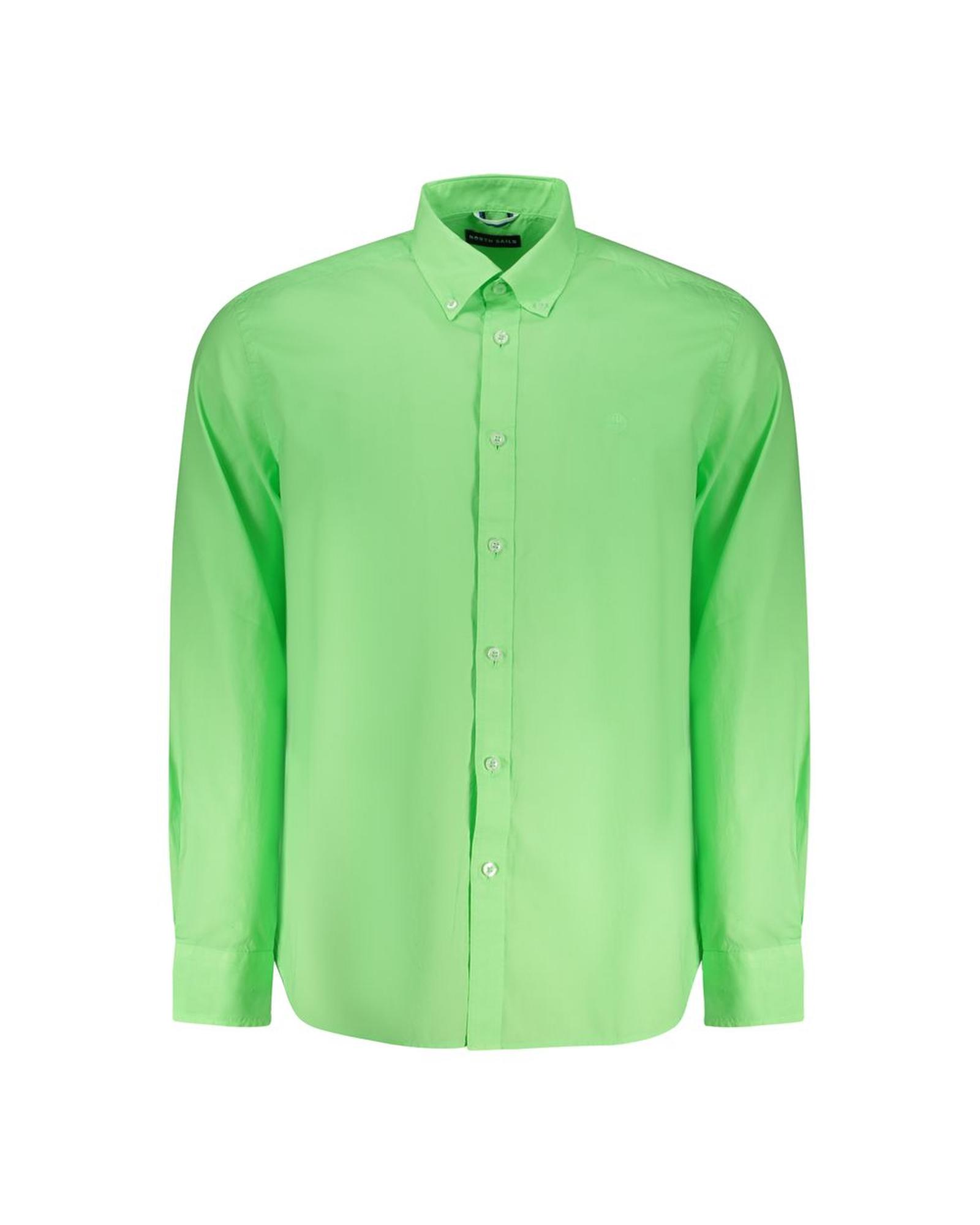V539-NO-35797-M-202506180054-00 North Sails Men's Green Cotton Shirt - M - Image 1