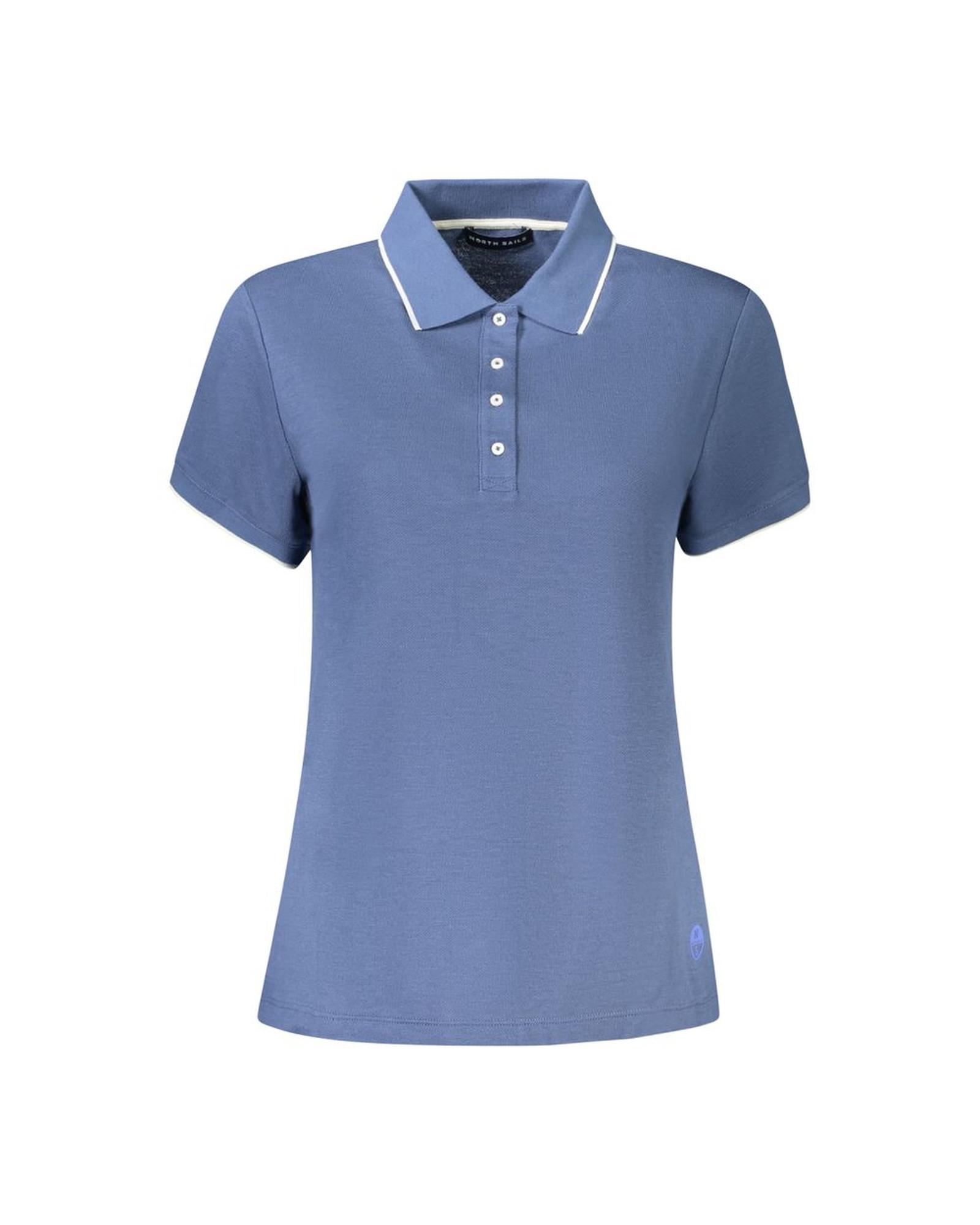V539-NO-35924-XL-202506180146-00 North Sails Women's Blue Cotton Polo Shirt - XL - Image 1