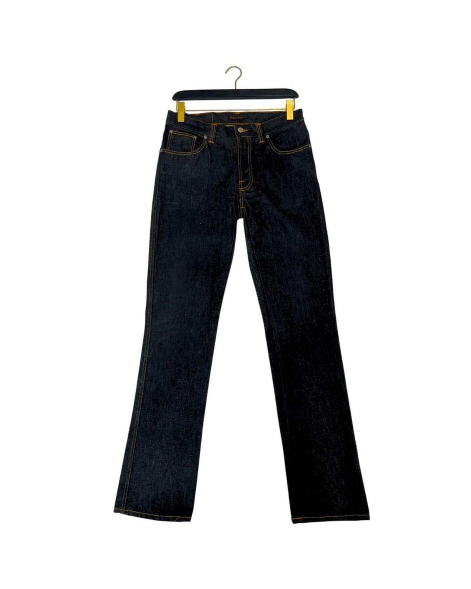 V539-NU-24761-W32-202506180010-00 Nudie Jeans Men's Black Cotton Jeans & Pant - W32 US - Image 1