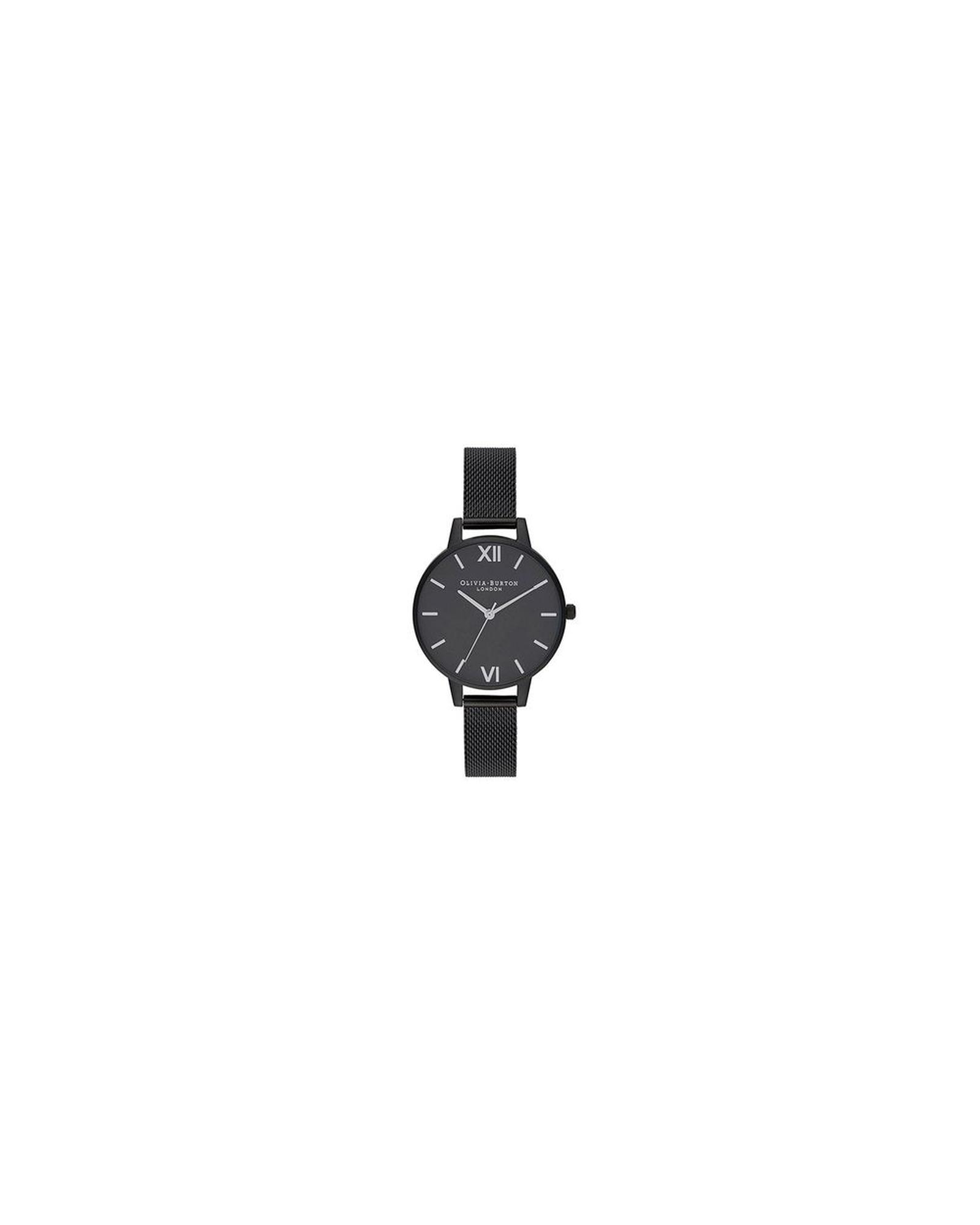 V539-OBOB16AD51AC-202506180022-00 Olivia Burton Women's Black Steel Watch - One Size - Image 1