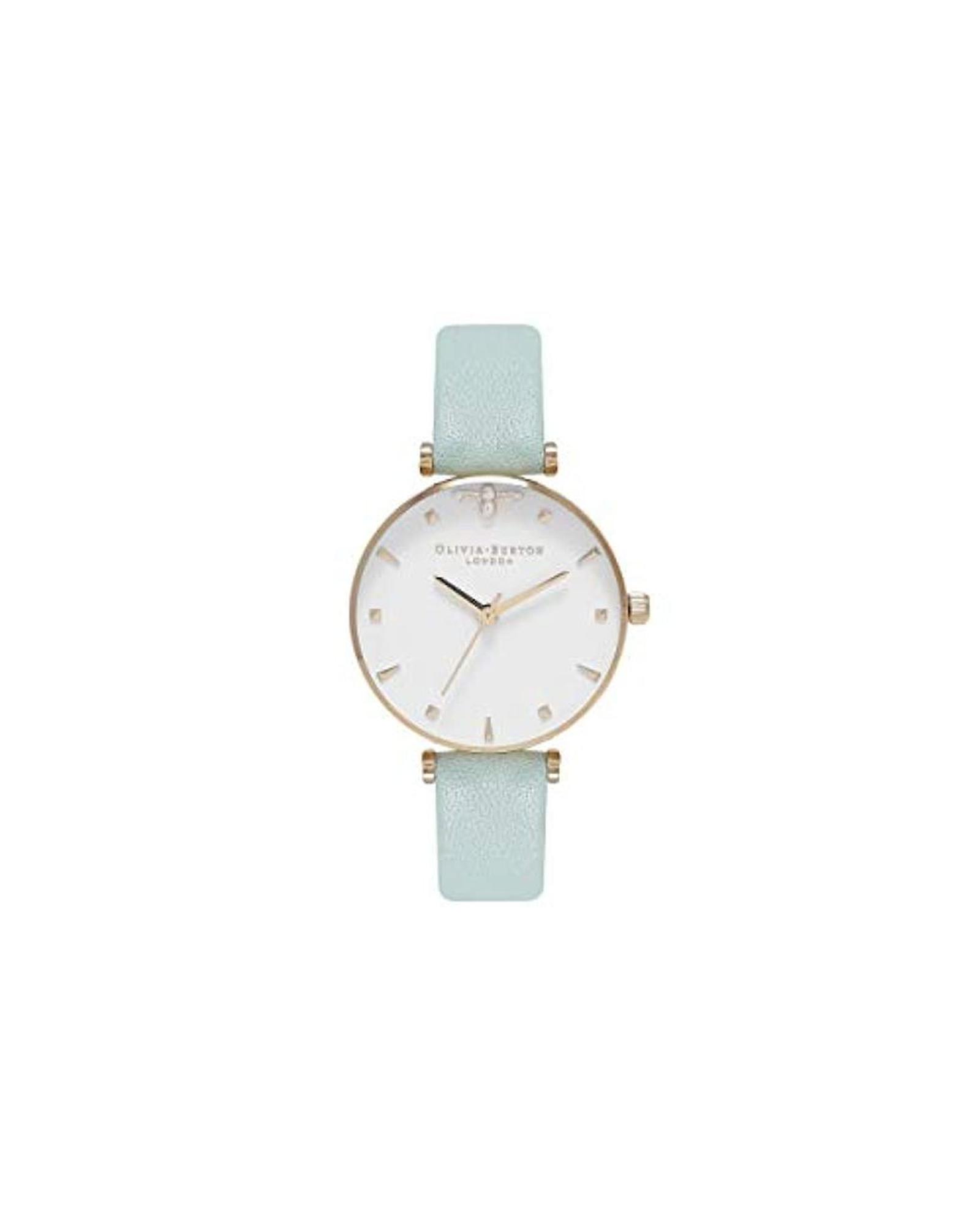 V539-OBOB16AM143AC-202506180025-00 Olivia Burton Women's Green Synthetic Leather Watch - One Size - Image 1