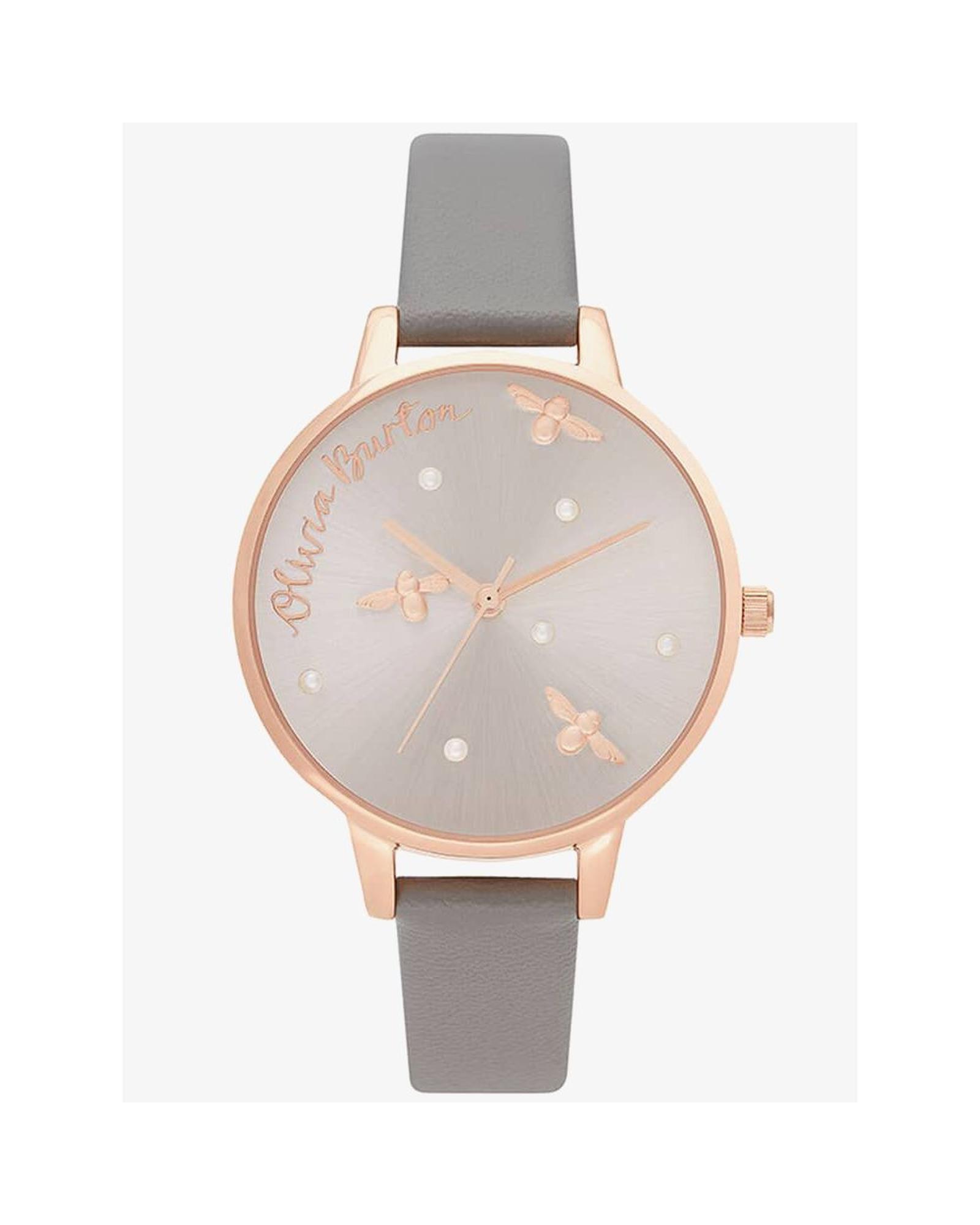V539-OBOB16PQ03AC-202506180042-00 Olivia Burton Women's Gray Synthetic Leather Watch - One Size - Image 1