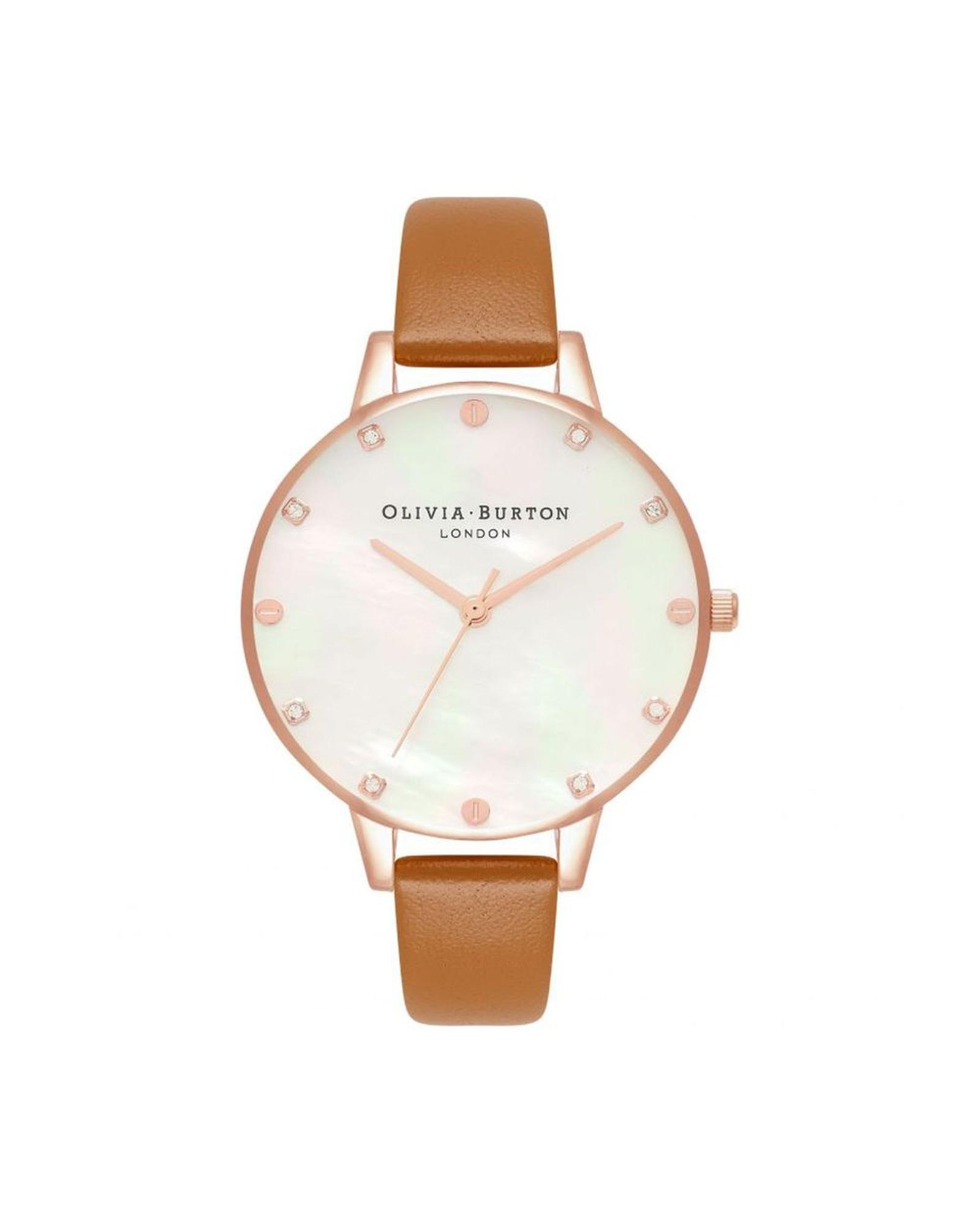 V539-OBOB16SE18AC-202506180046-00 Olivia Burton Women's Brown Synthetic Leather Watch - One Size - Image 1