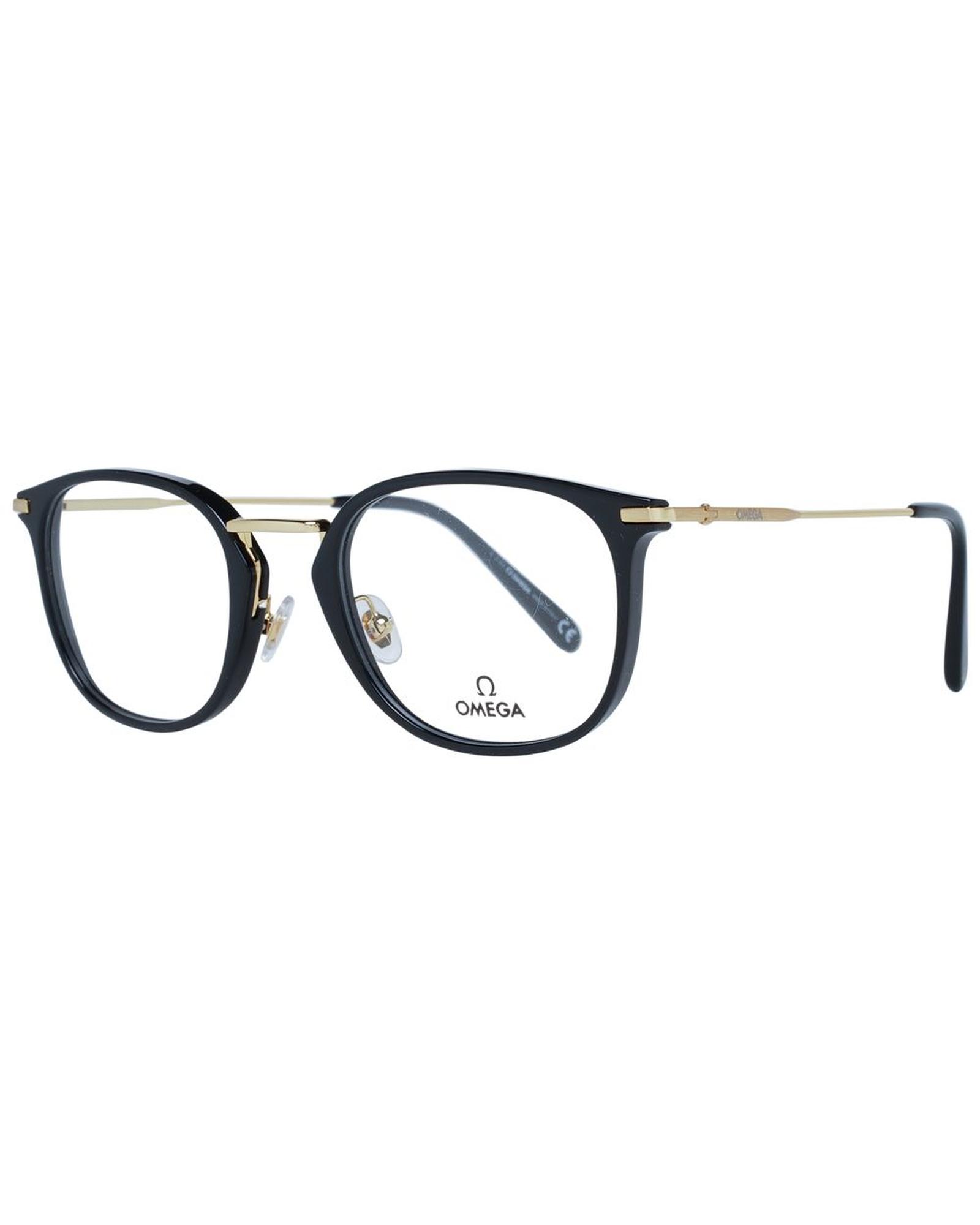 V539-OM-1047149-176909-00 Omega Men's Black Optical Frames - One Size - Image 1