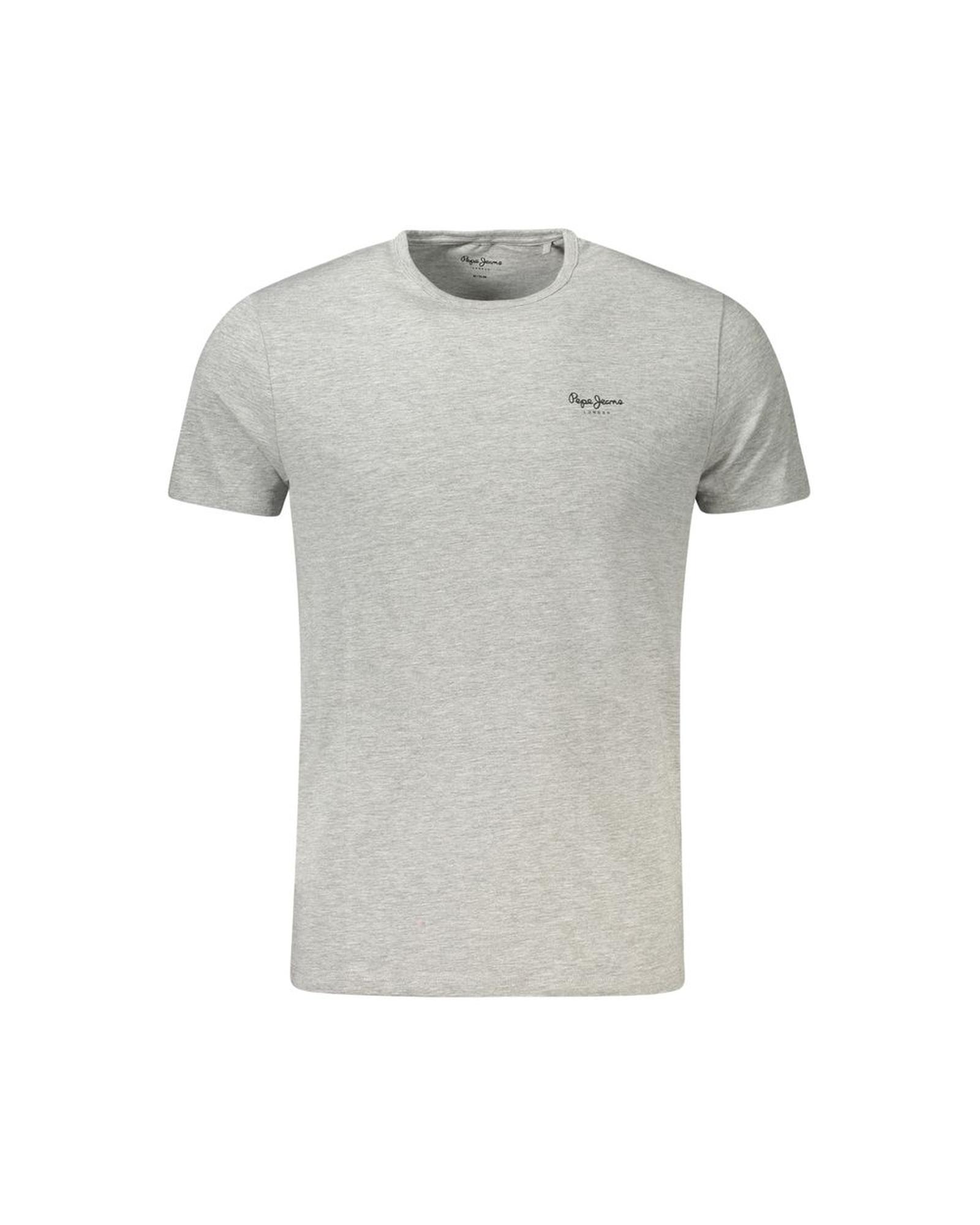 V539-PE-35489-XL-202506180225-00 Pepe Jeans Men's Gray Cotton T-Shirt - XL - Image 1