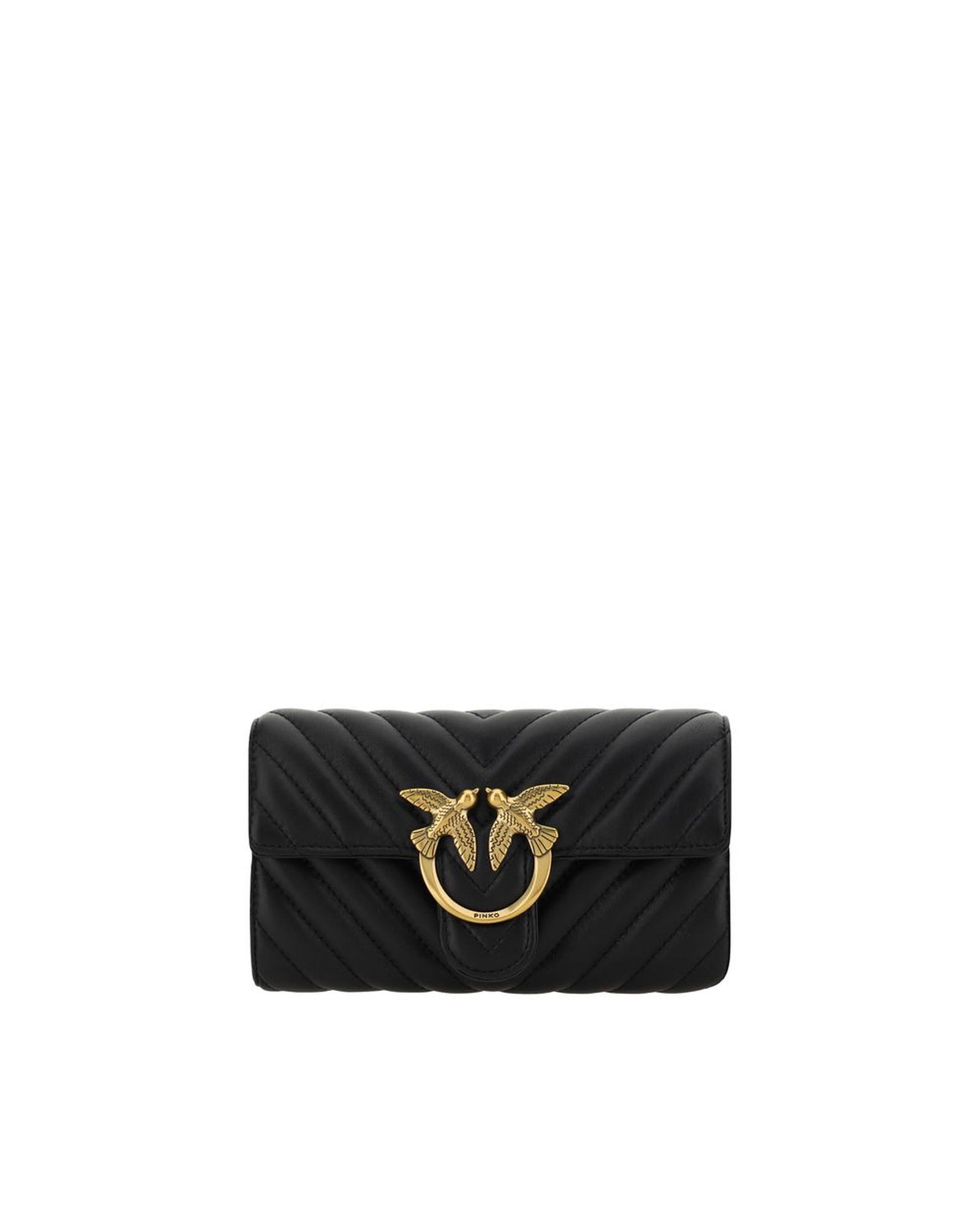 V539-PI100062A0GKZ99QBB-202506180240-00 PINKO Women's Love One Shoulder Wallet - One Size - Image 1