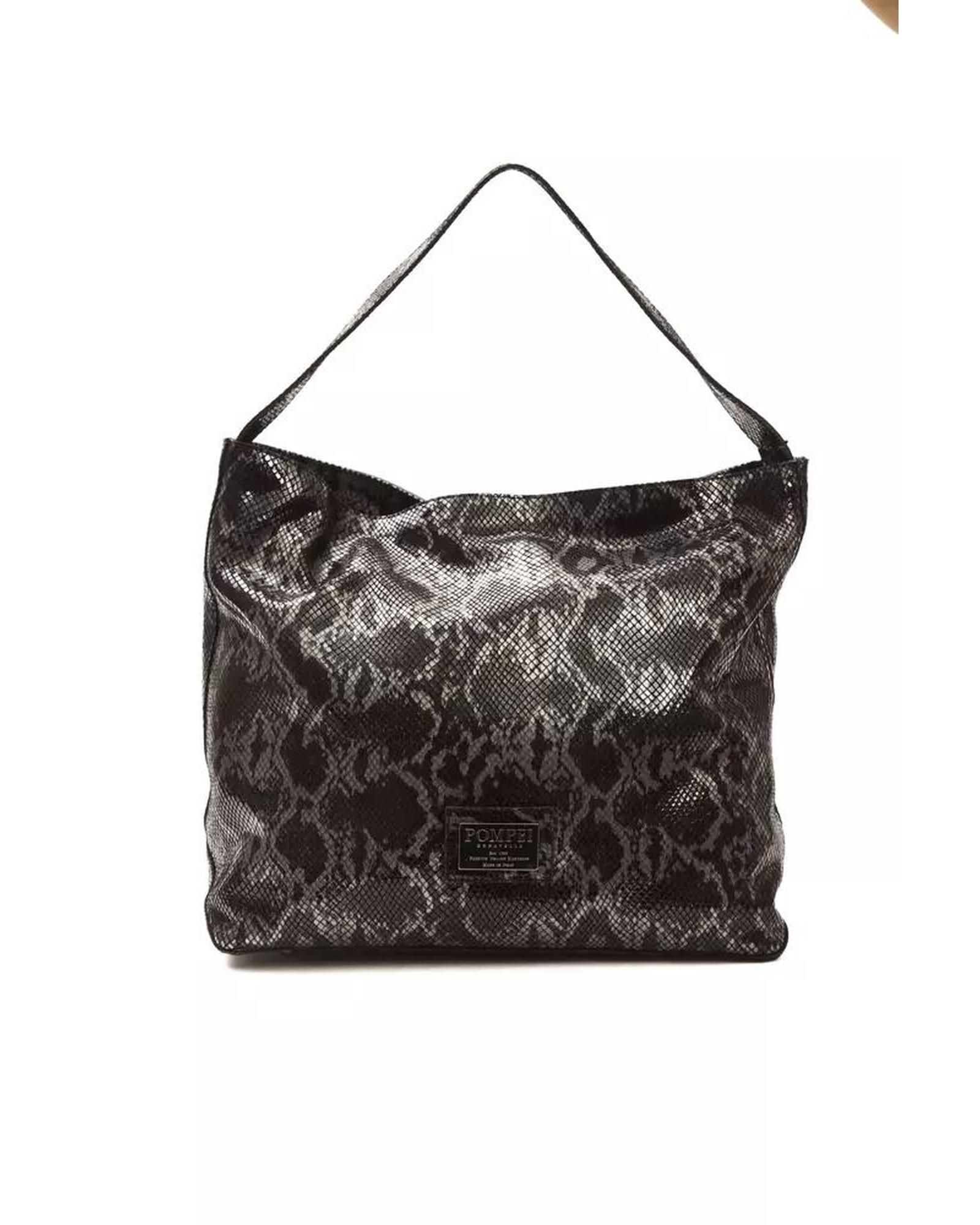 V539-PO-5787-202506180331-00 Pompei Donatella Women's Chic Python Print Leather Shoulder Bag - One Size - Image 1