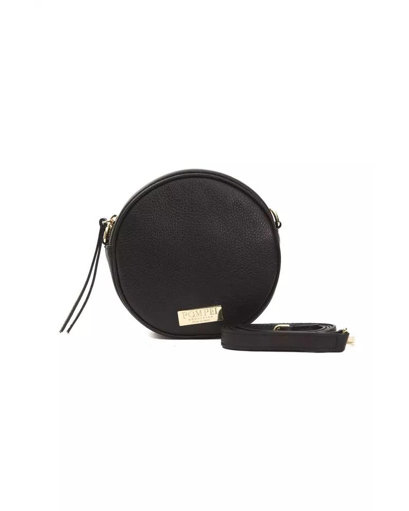 V539-PO-5813-202506180332-00 Pompei Donatella Women's Small Oval Leather Crossbody Elegance - One Size - Image 1