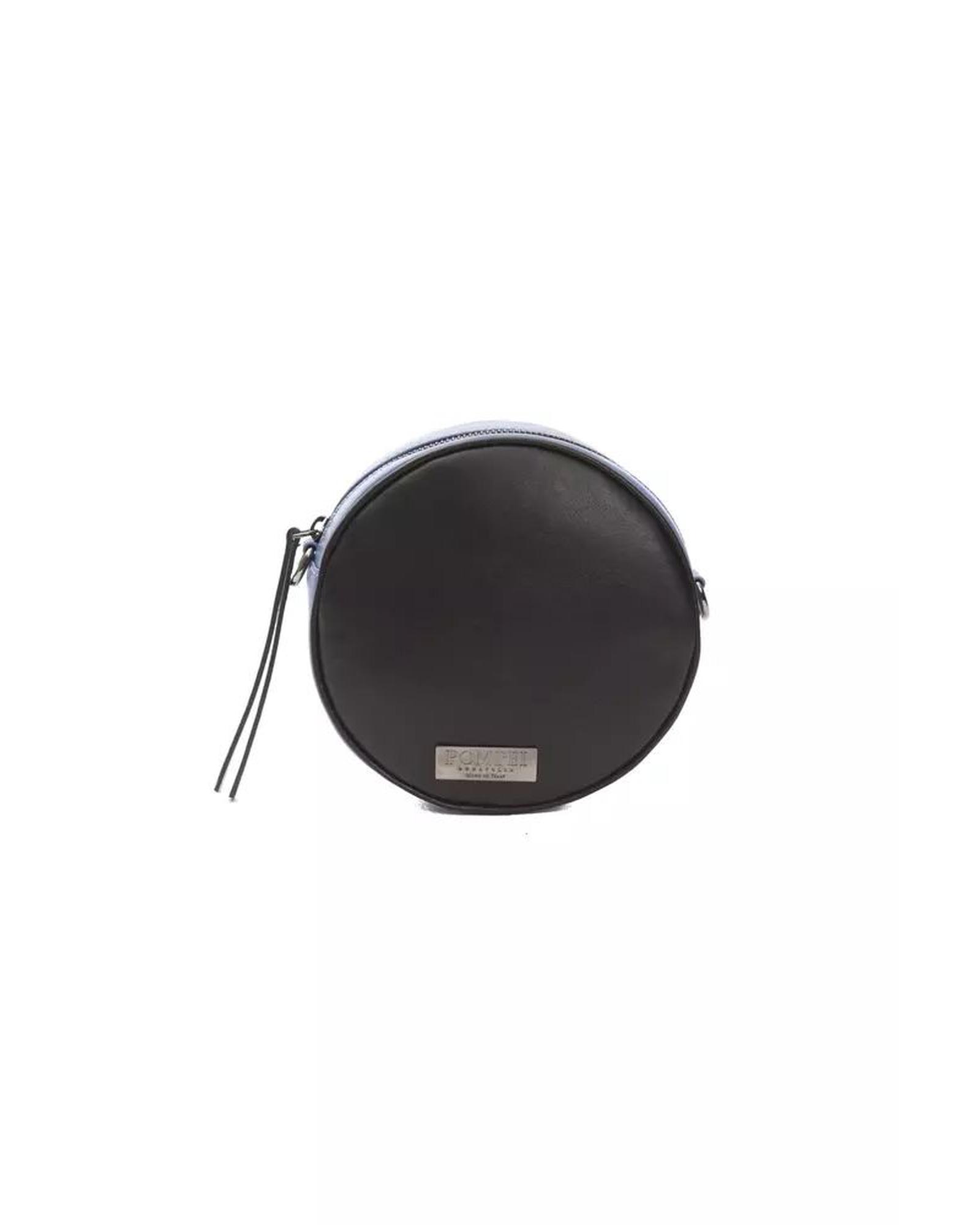 V539-PO-5833-202506180336-00 Pompei Donatella Women's Chic Leather Oval Crossbody Bag - One Size - Image 1