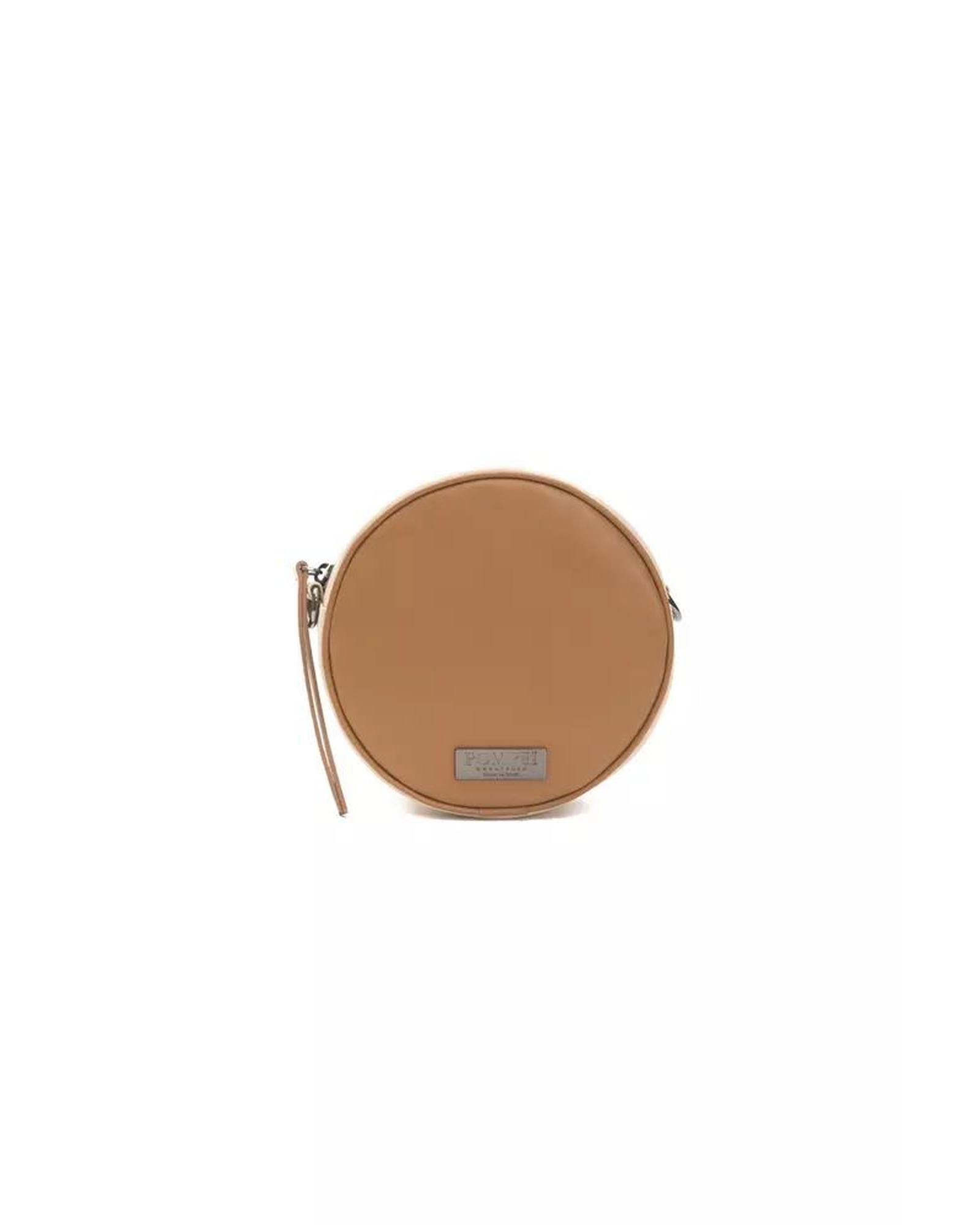 V539-PO-5835-202506180336-00 Pompei Donatella Women's Elegant Small Oval Leather Crossbody Bag - One Size - Image 1