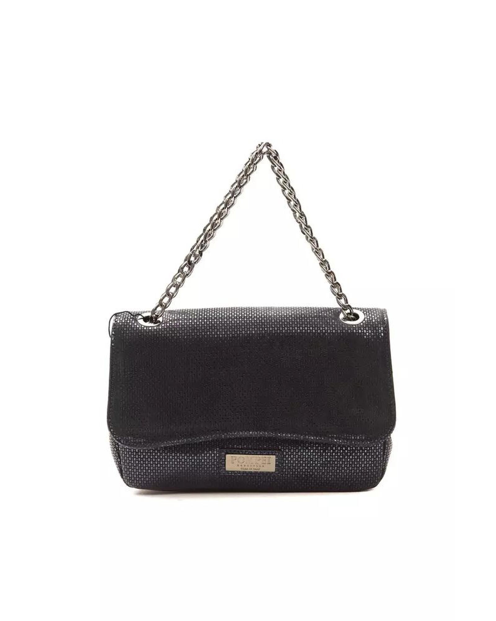 V539-PO-5839-202506180337-00 Pompei Donatella Women's Chic Blue Leather Crossbody Elegance - One Size - Image 1