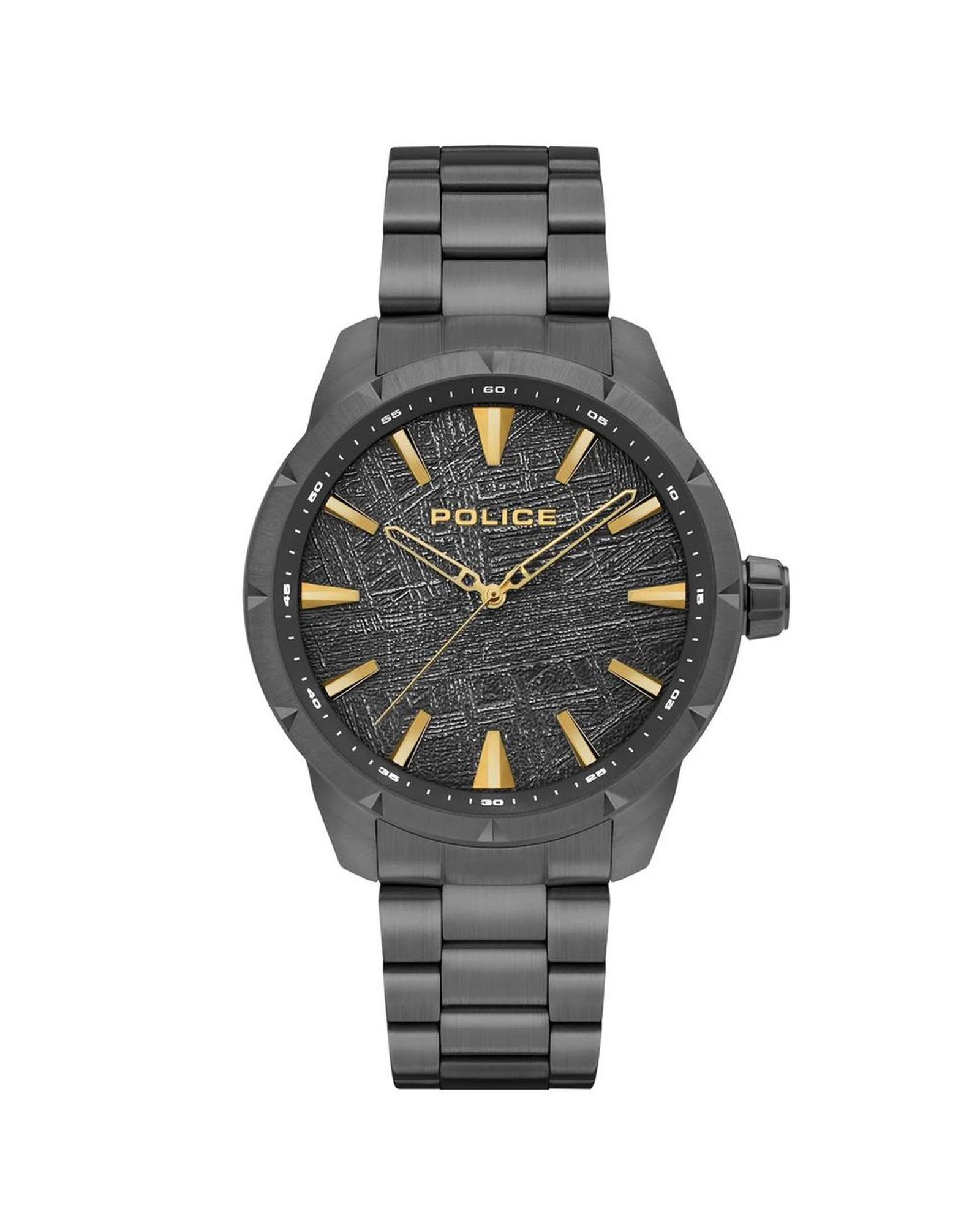 V539-POPEWJG2202902AC-202506180402-00 Police Men's Black Stainless Steel Stainless Steel Watch - One Size - Image 1