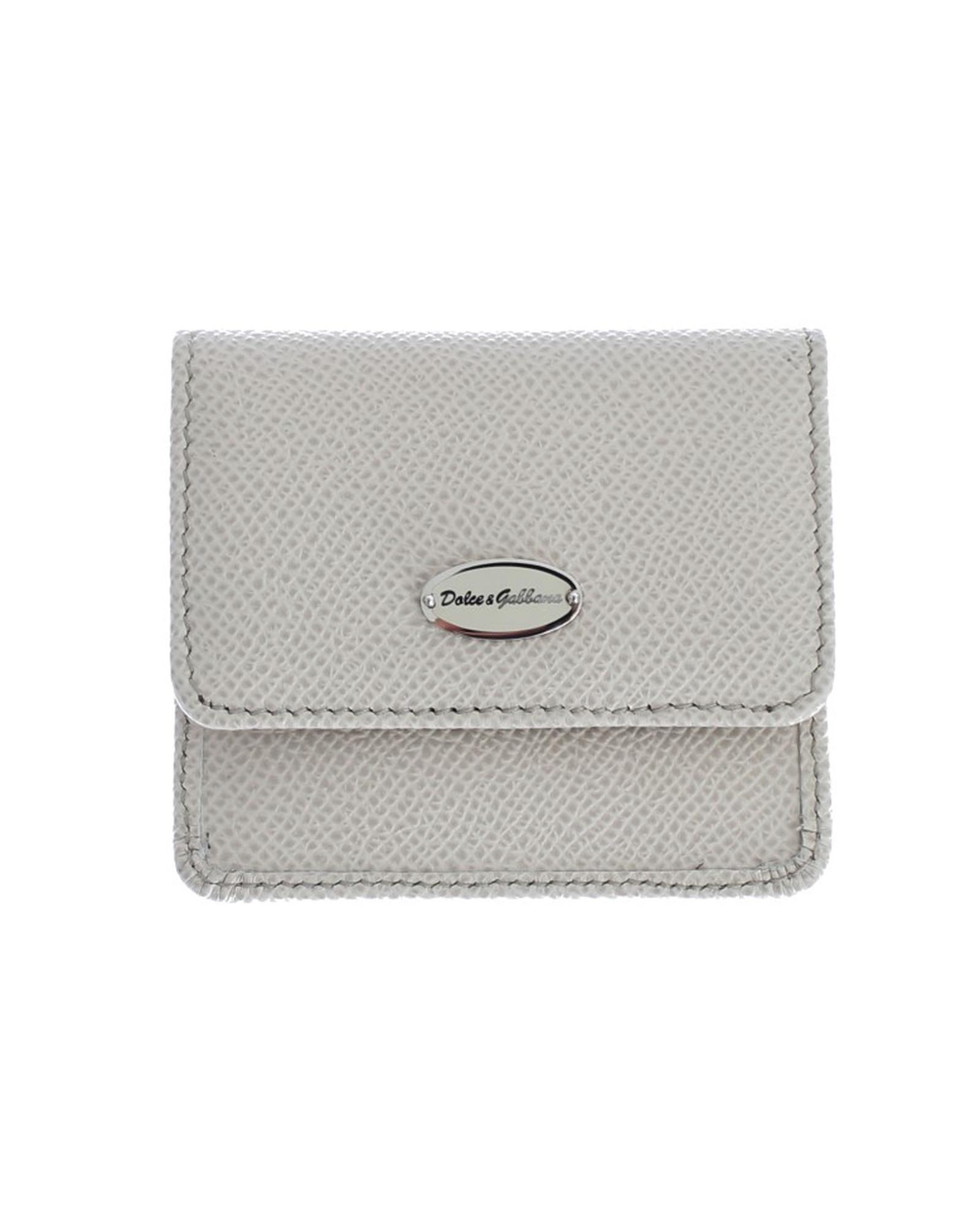 V539-SIG31697-202506180536-00 Dolce & Gabbana Men's White Dauphine Leather Case Wallet - One Size - Image 1