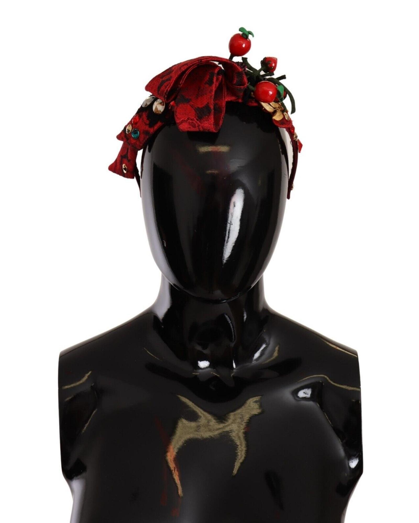 V539-SMY100807-202509010305-00 Berry Fruit Crystal Embellished Diadem Headband One Size Women - Image 1