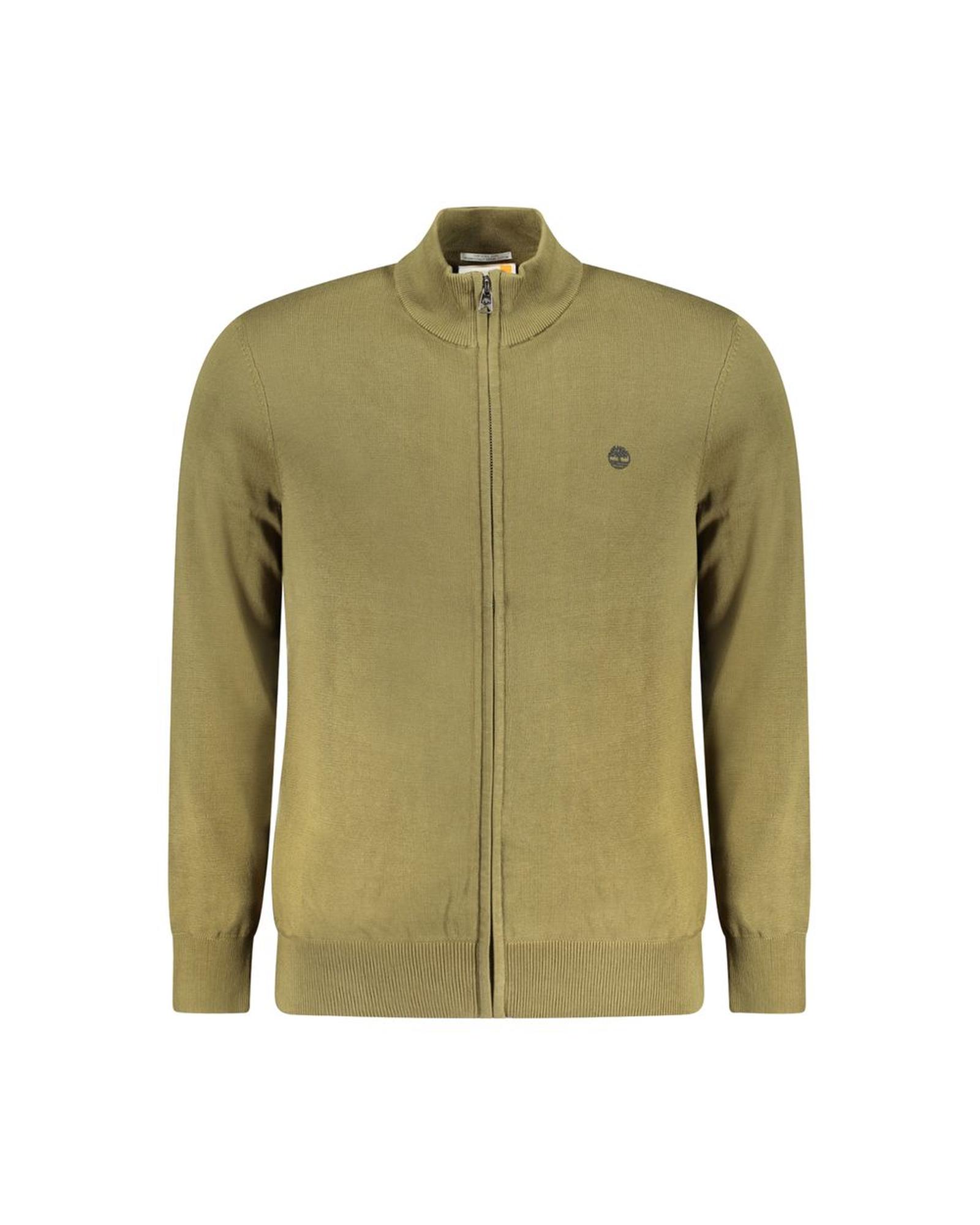 V539-TI-32892-L-202506180732-00 Timberland Men's Green Cotton Sweater - L - Image 1