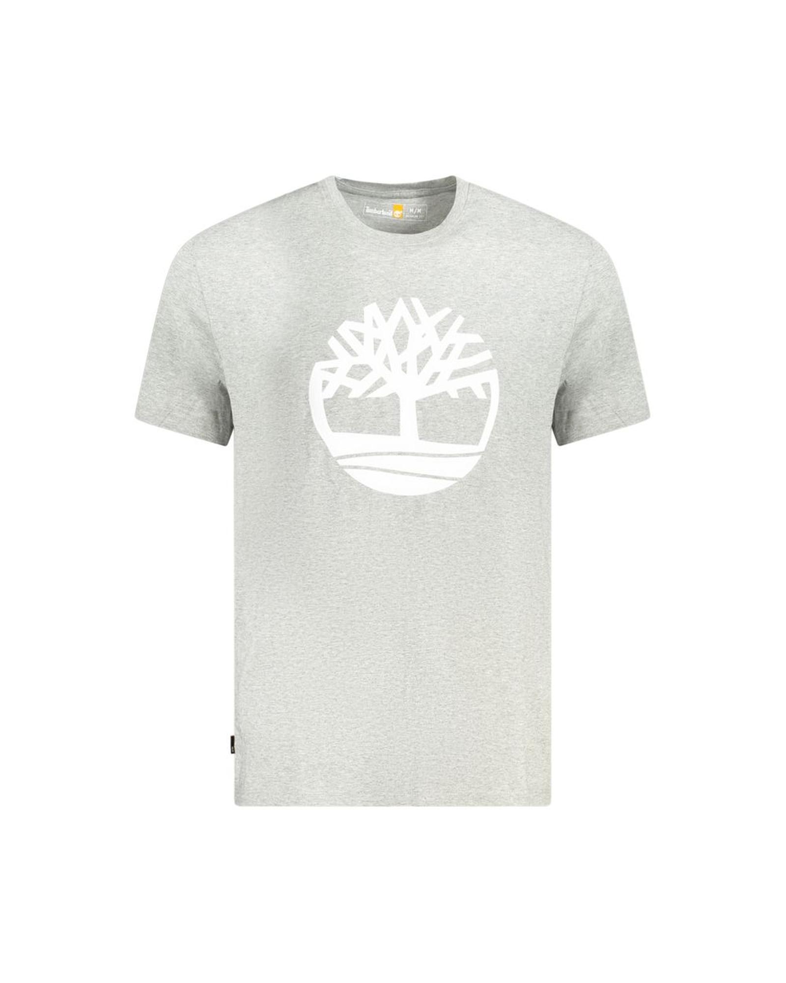 V539-TI-35445-L-202506180440-00 Timberland Men's Gray Cotton T-Shirt - L - Image 1